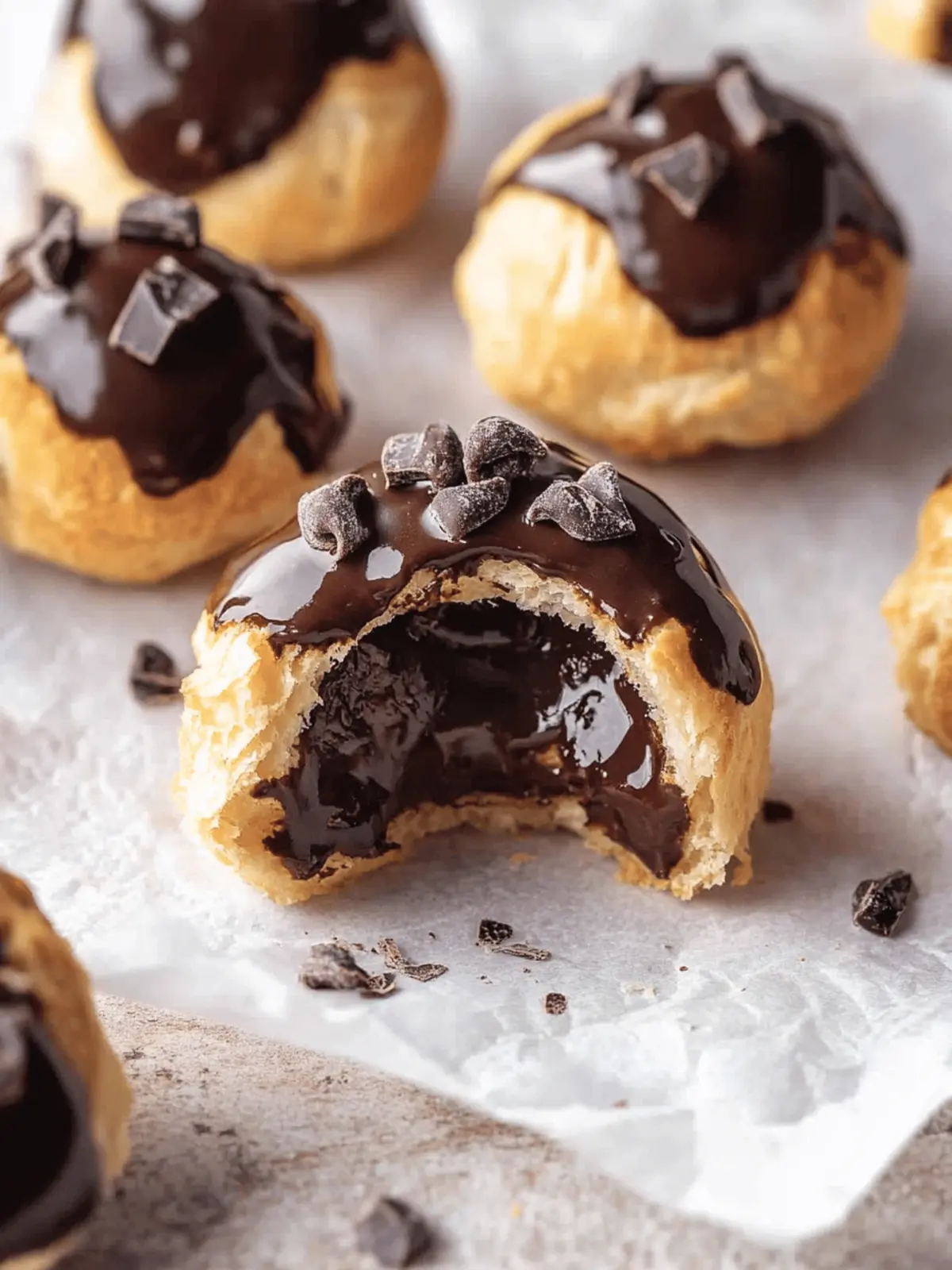 Chocolate Cream Puffs