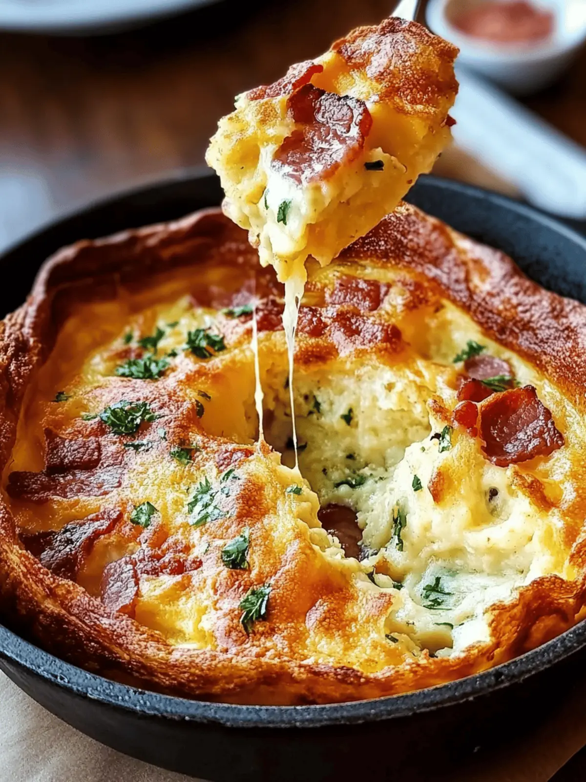 Savory Cheddar & Bacon Dutch Baby: A Delightful Treat!