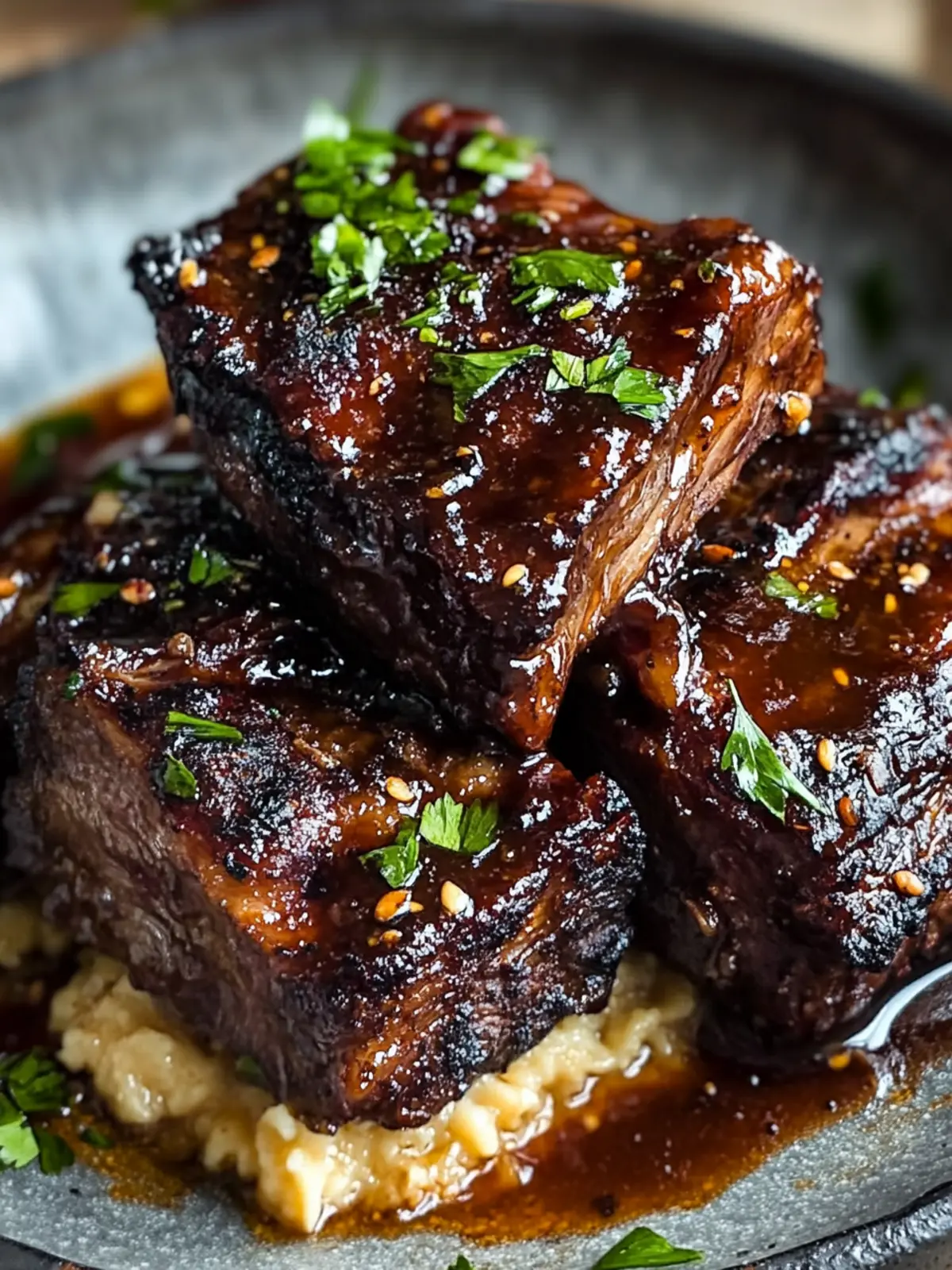 Maple-Bourbon Glazed Short Ribs