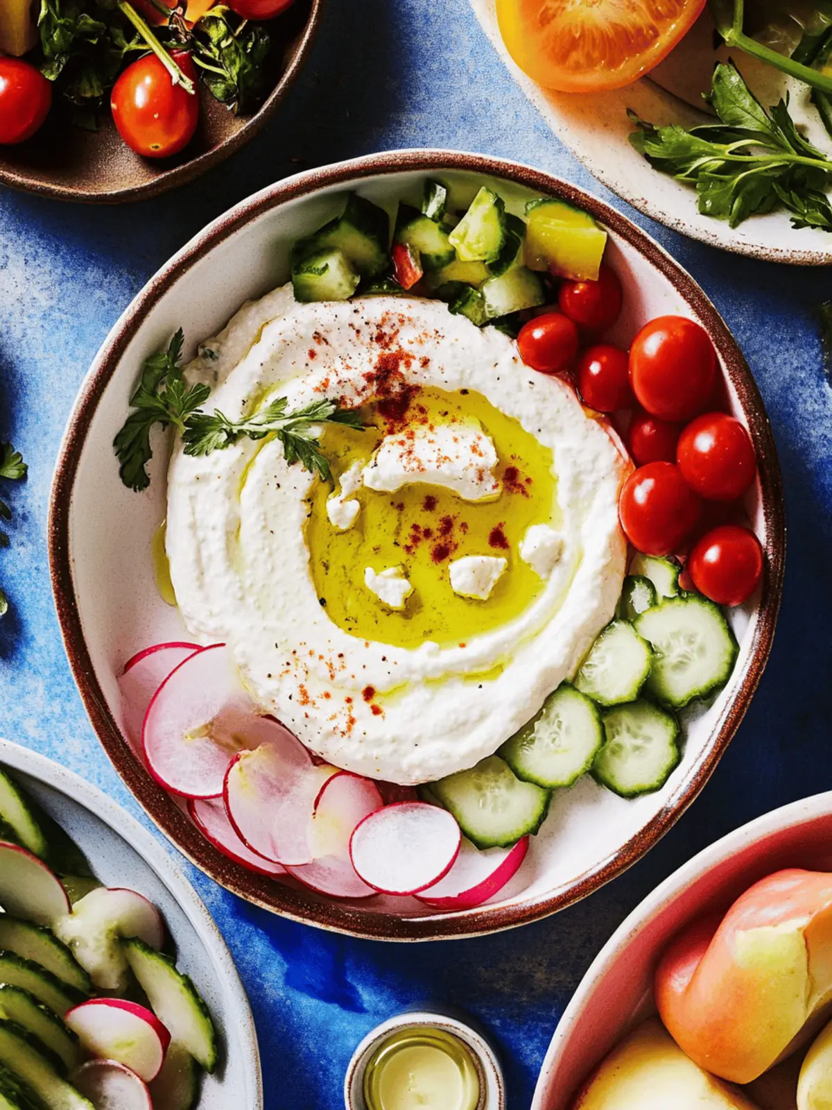 Whipped Feta Spring Dip Platter