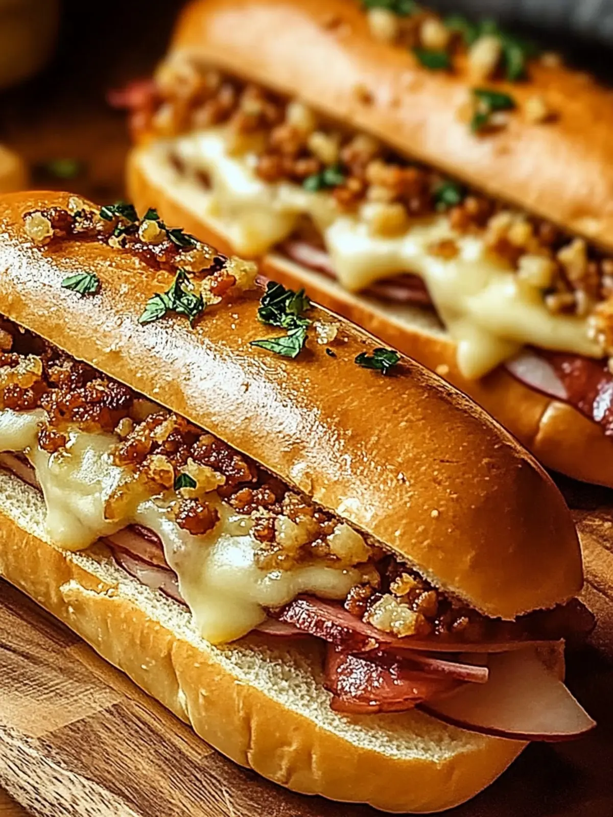 Baked Italian Sub Sandwiches