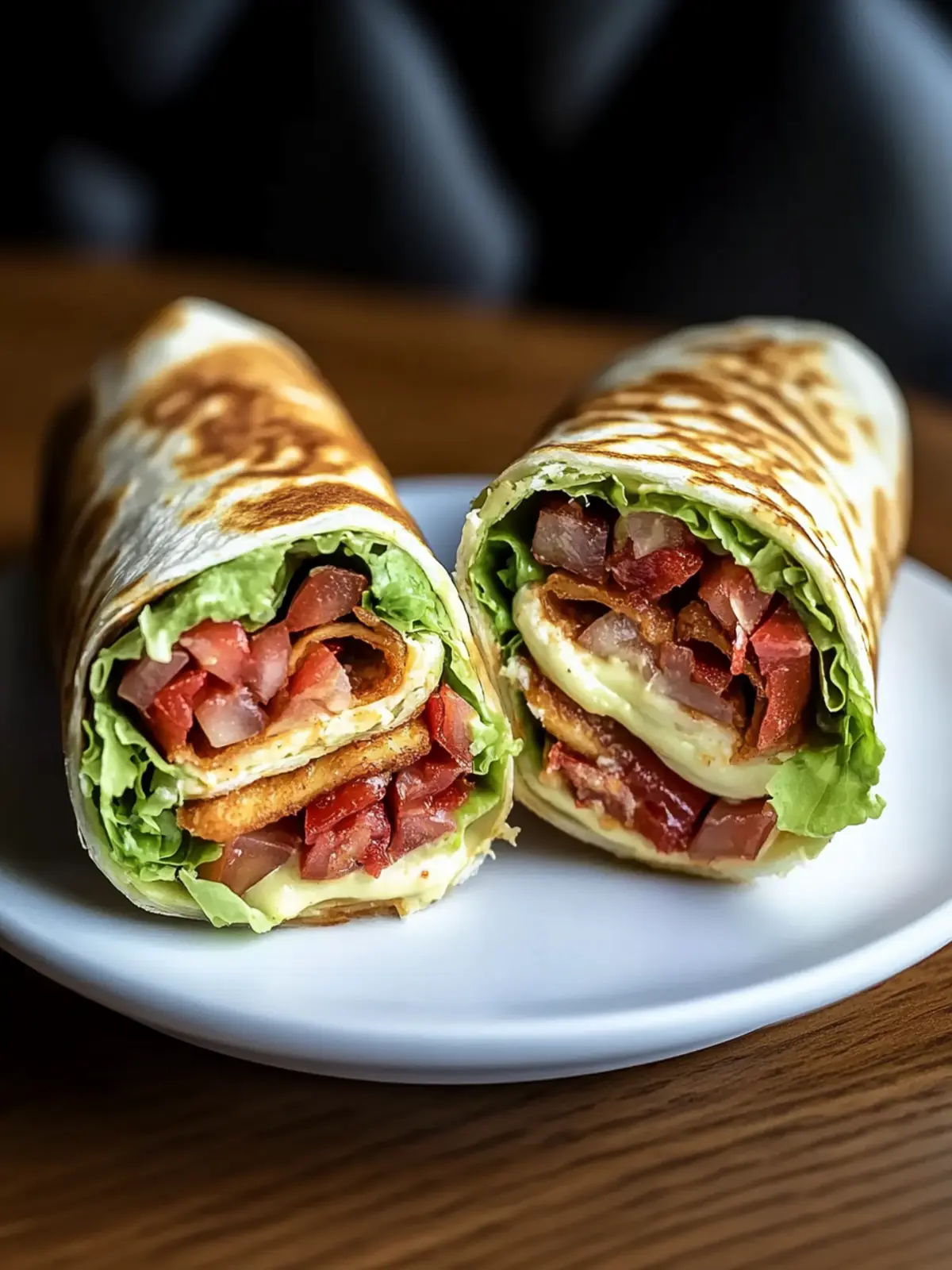 Gourmet BLT Wraps with Secret Sauce