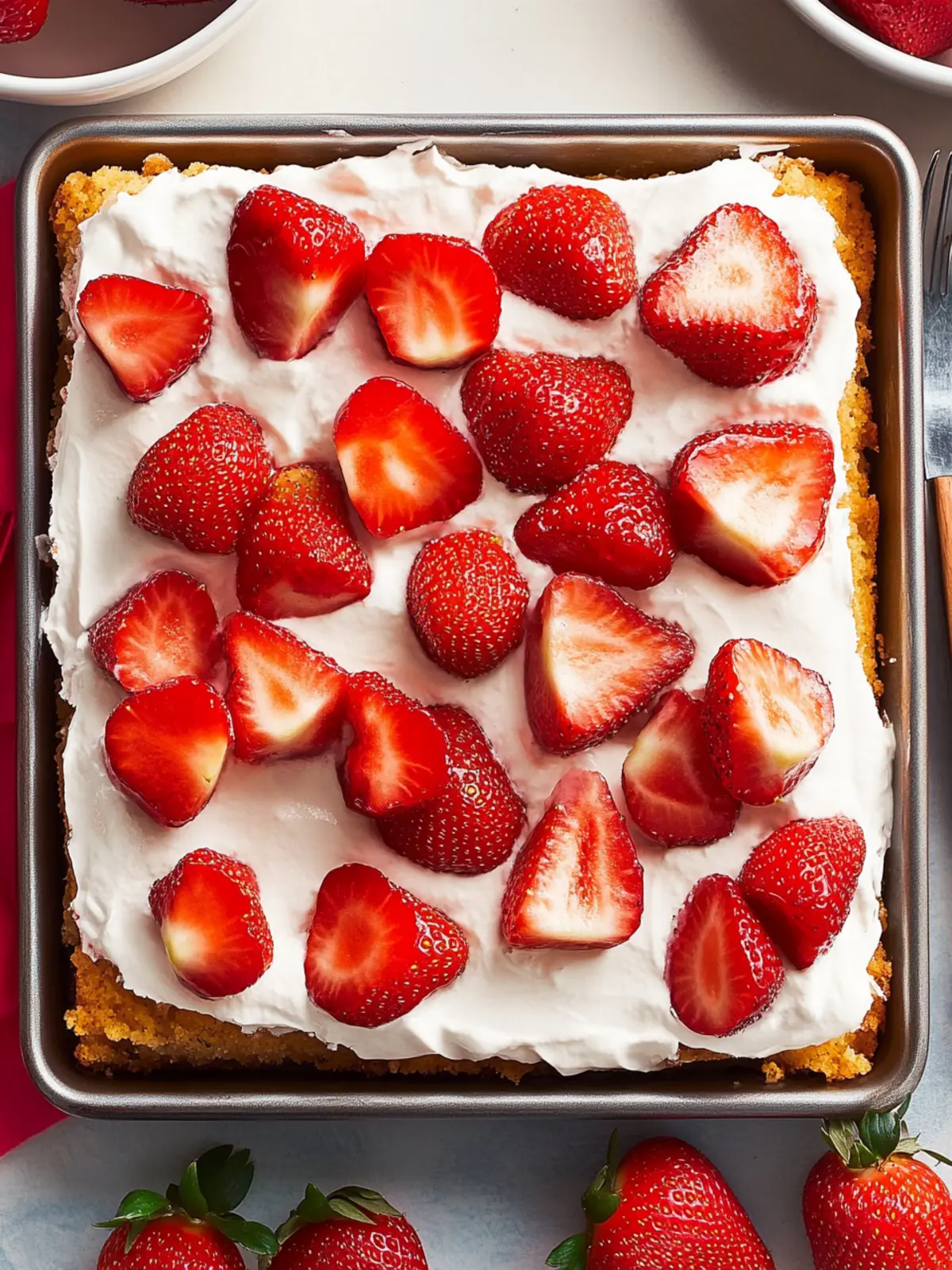 The Best Healthy Sheet Pan Strawberry Shortcake