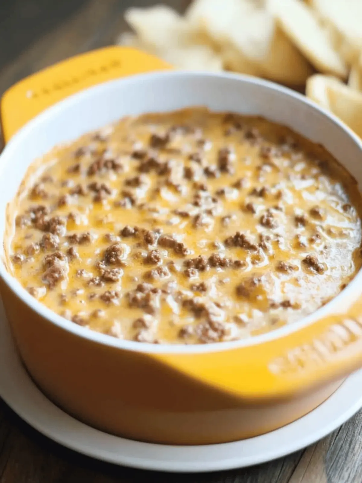 Cheesy Ground Beef Dip