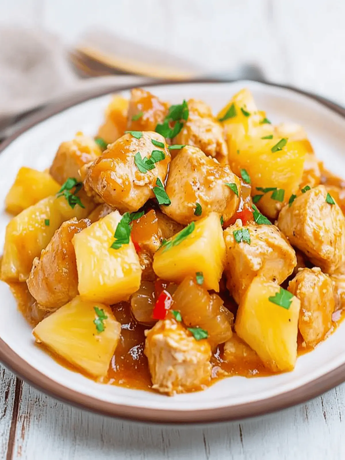Slow Cooker Hawaiian Chicken with Pineapple