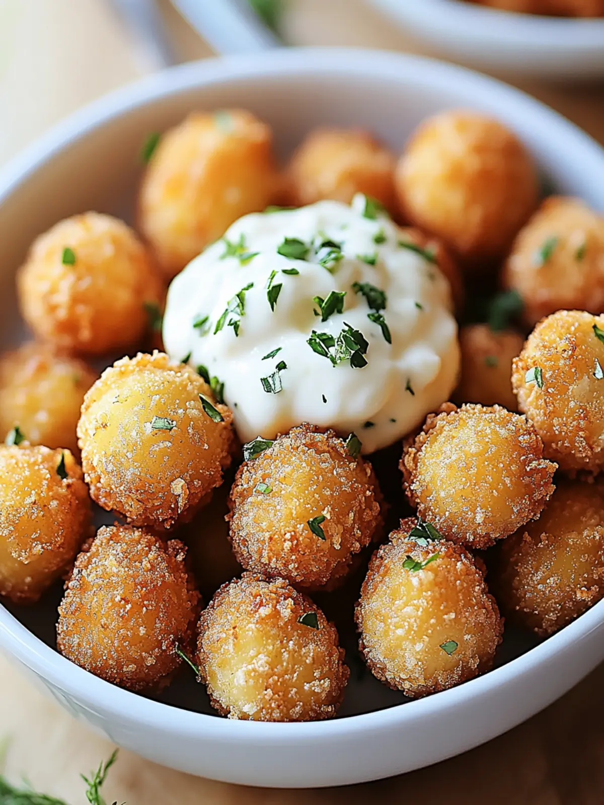 Crispy Fried Olives With Creamy Aioli