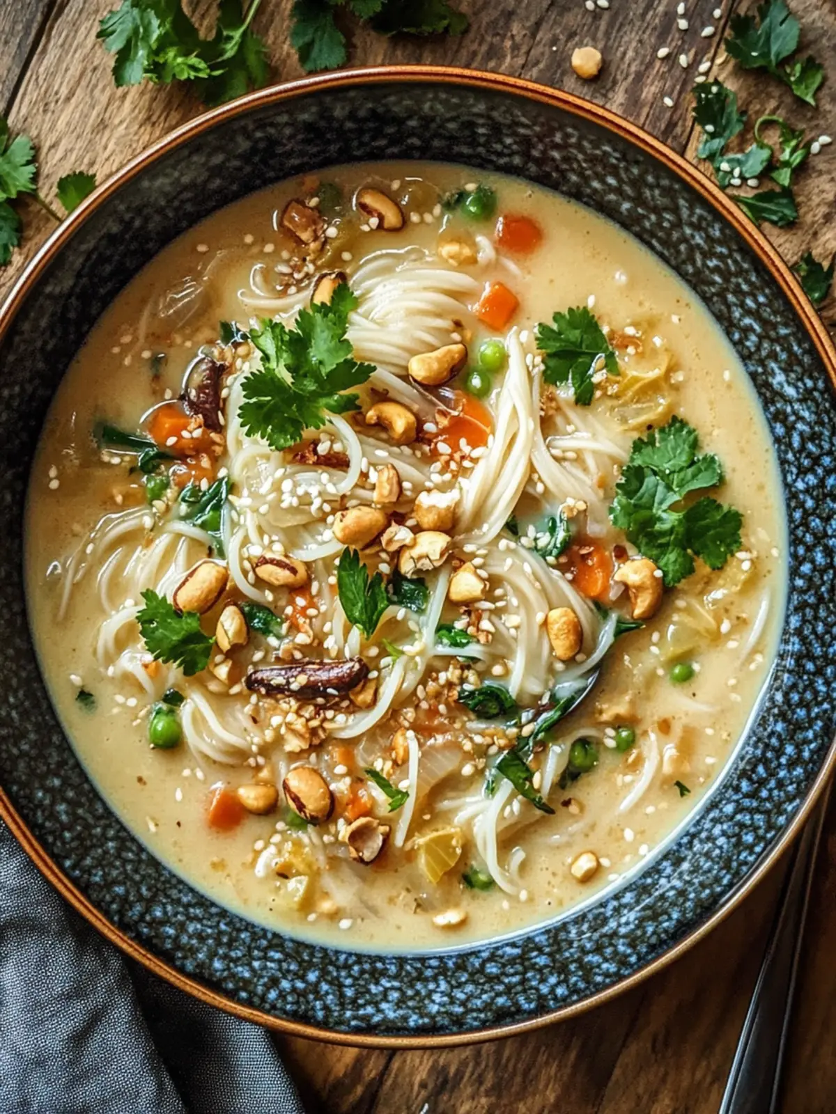 CREAMY NUTTY NOODLE SOUP