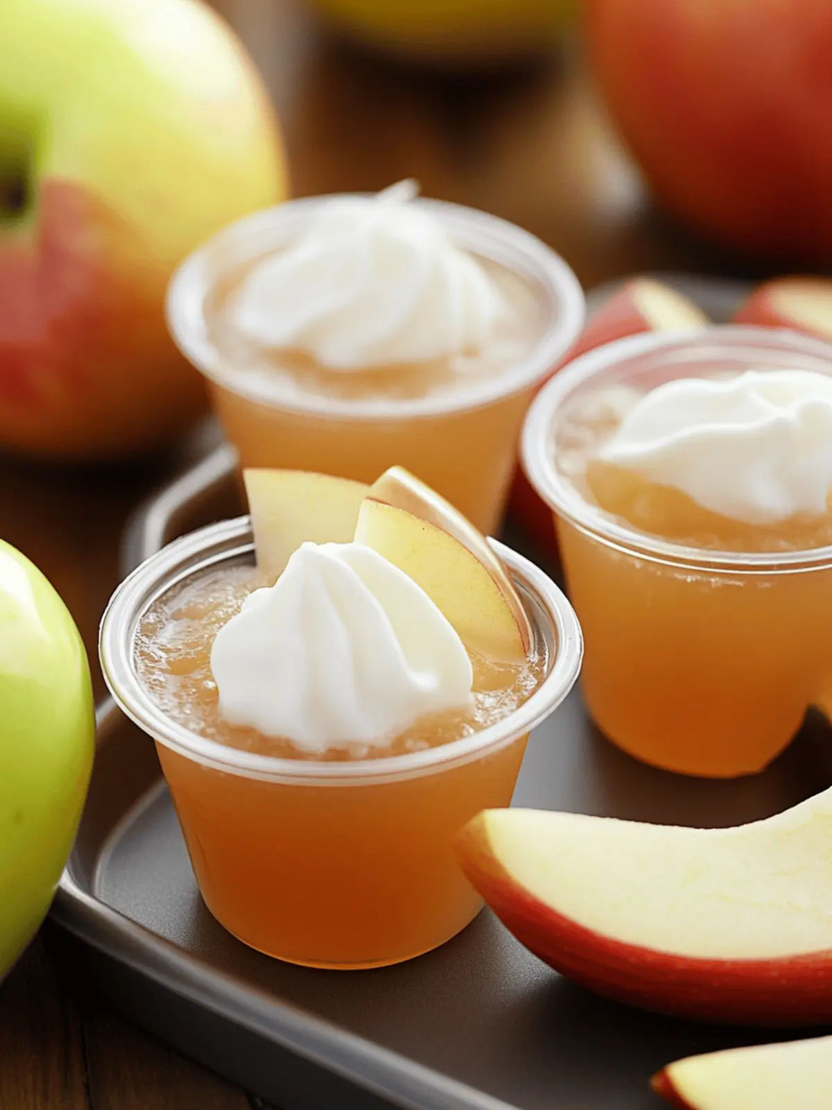 Apple Pie Jello Shots