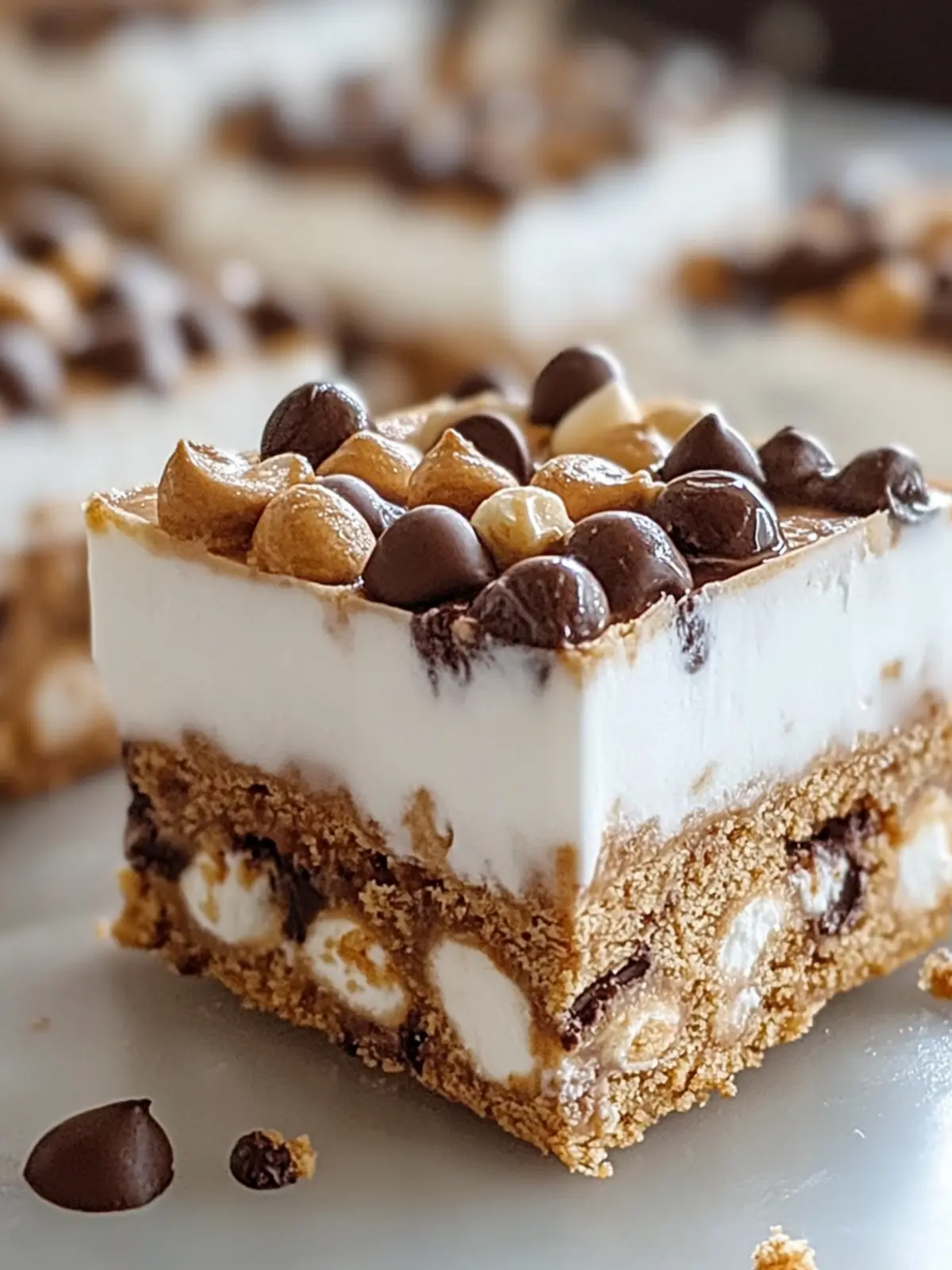 Frozen Yogurt S’mores Cookie Squares Recipe