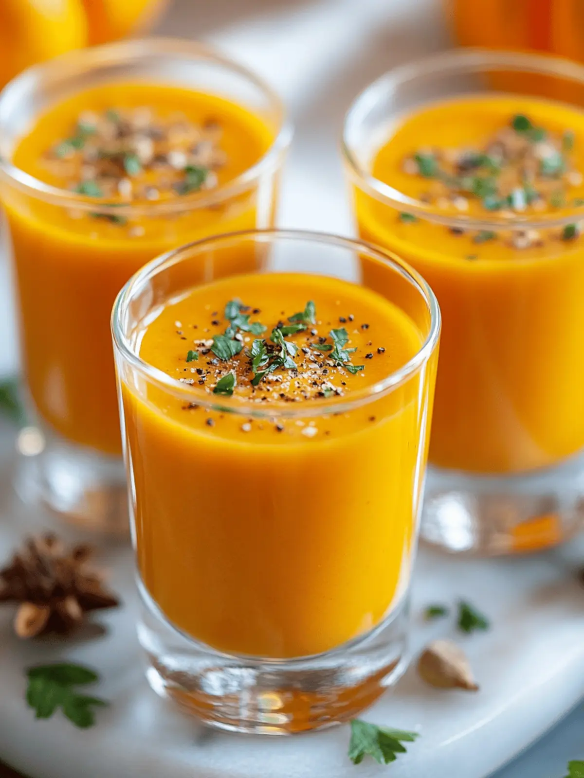 Roasted Butternut Squash Soup Shooters