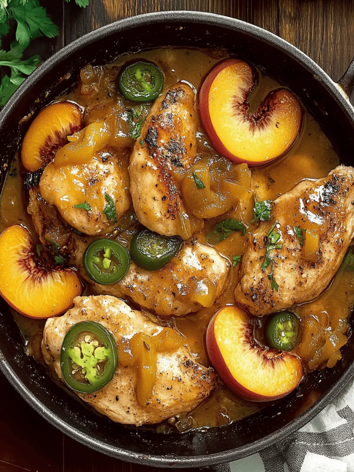 Jalapeno Peach Chicken
