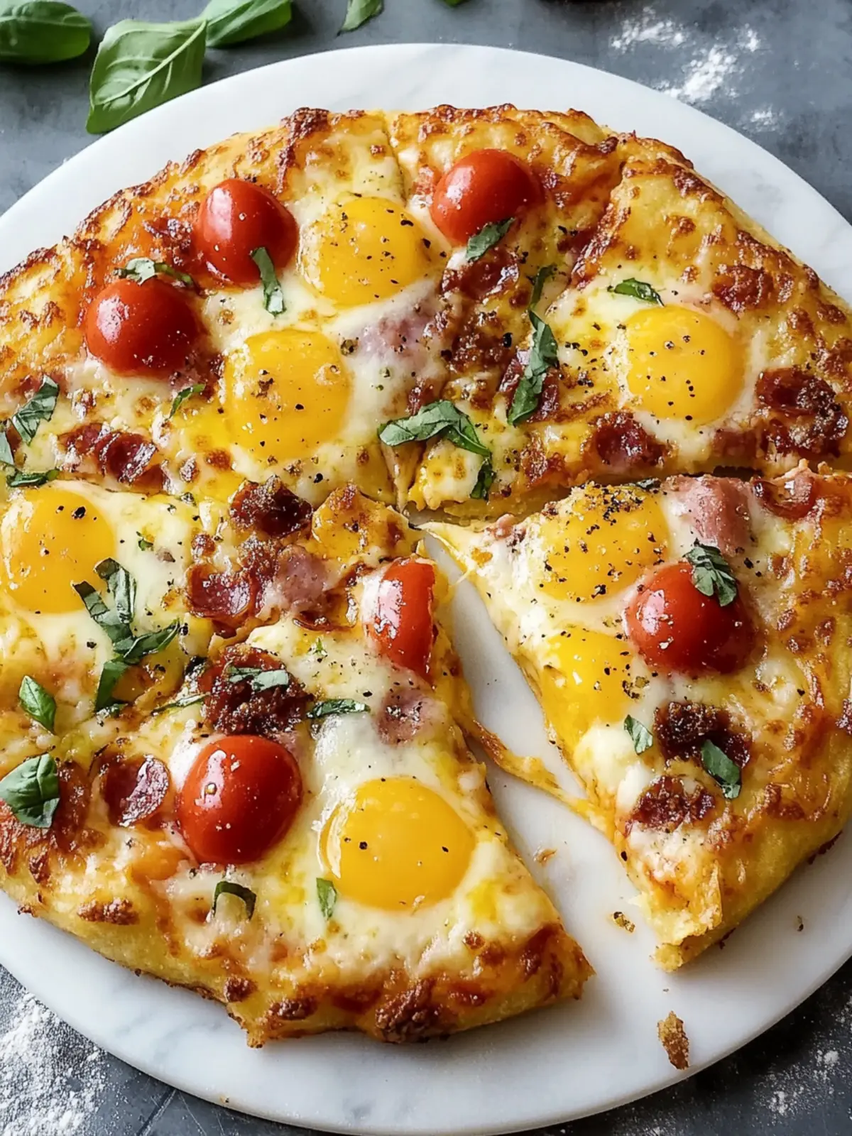 Cheesy Crust Breakfast Pizza
