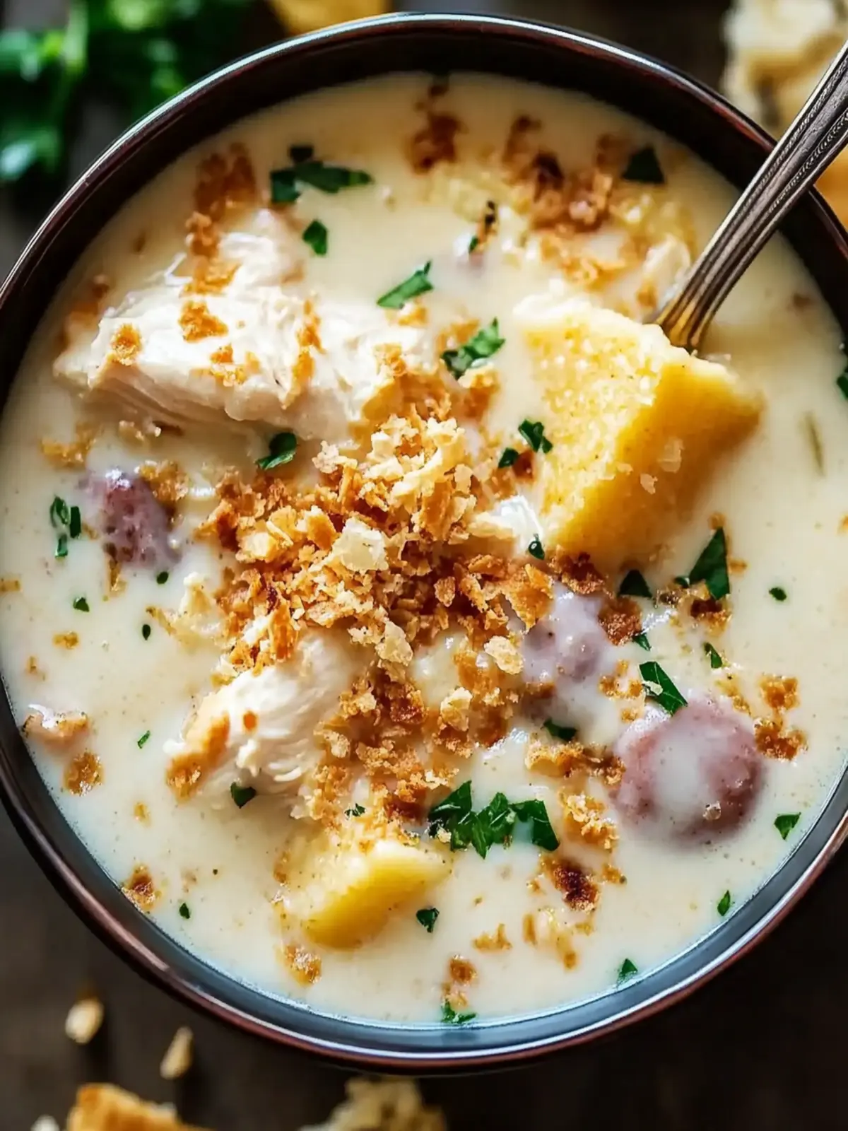 Chicken Cordon Bleu Soup