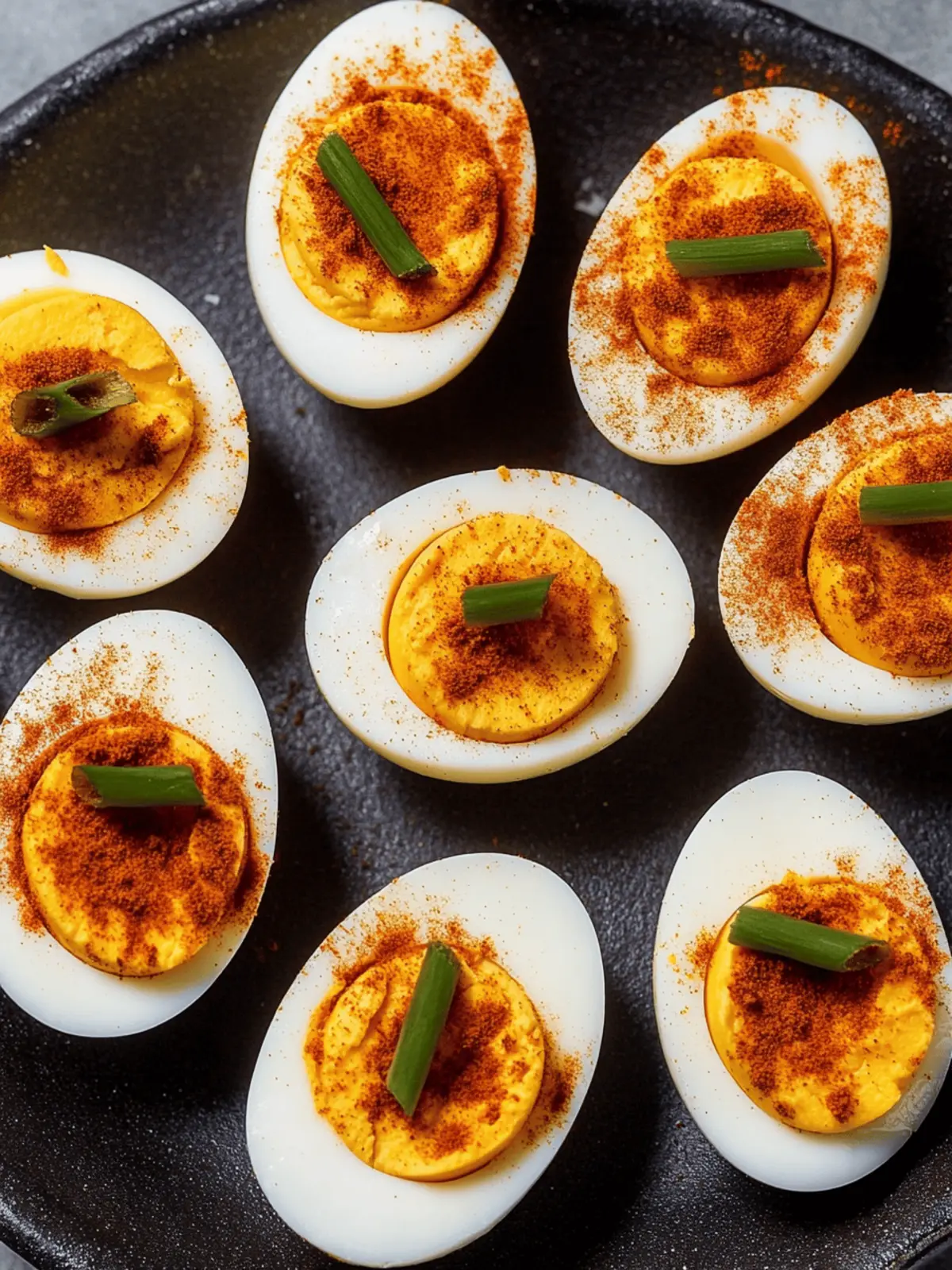 Pumpkin Deviled Eggs
