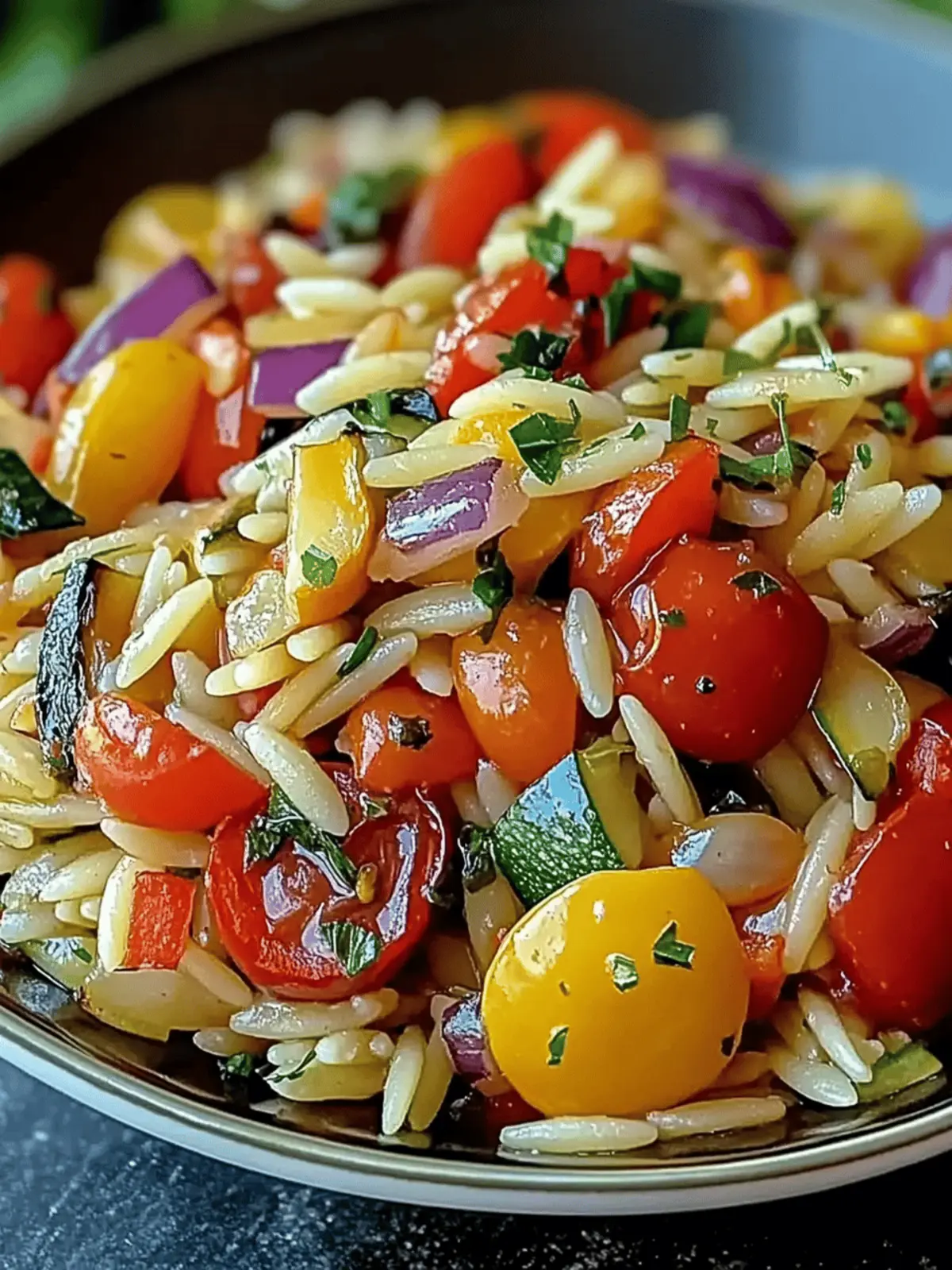 Roasted Vegetable Orzo