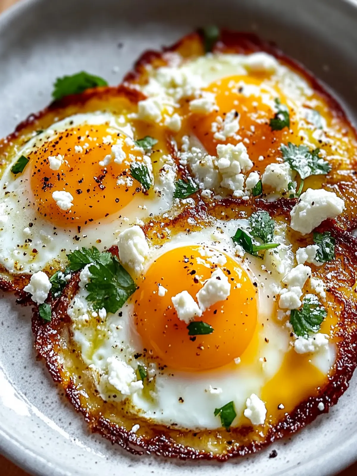 Crispy Feta Fried Eggs