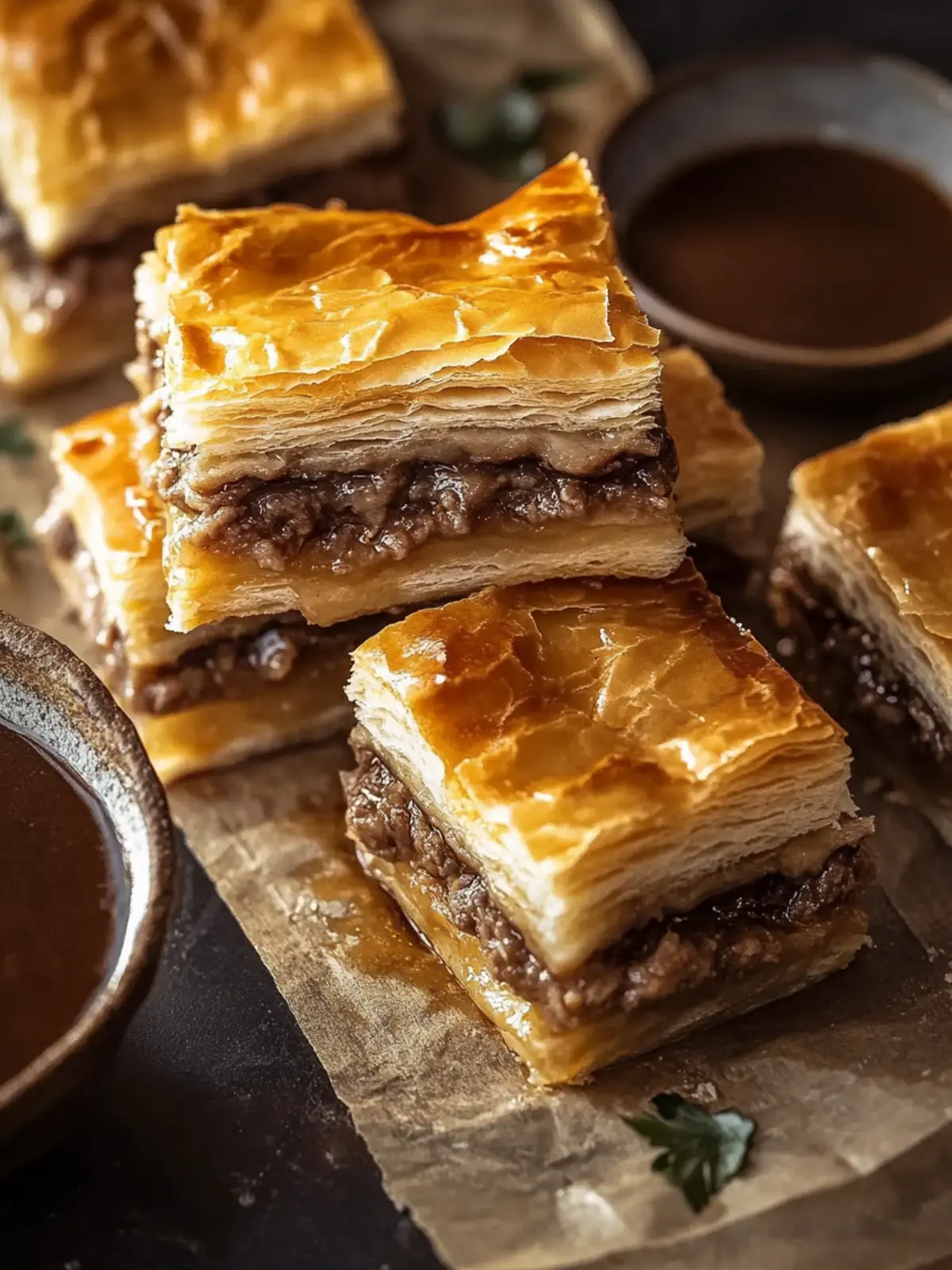 French Dip Squares