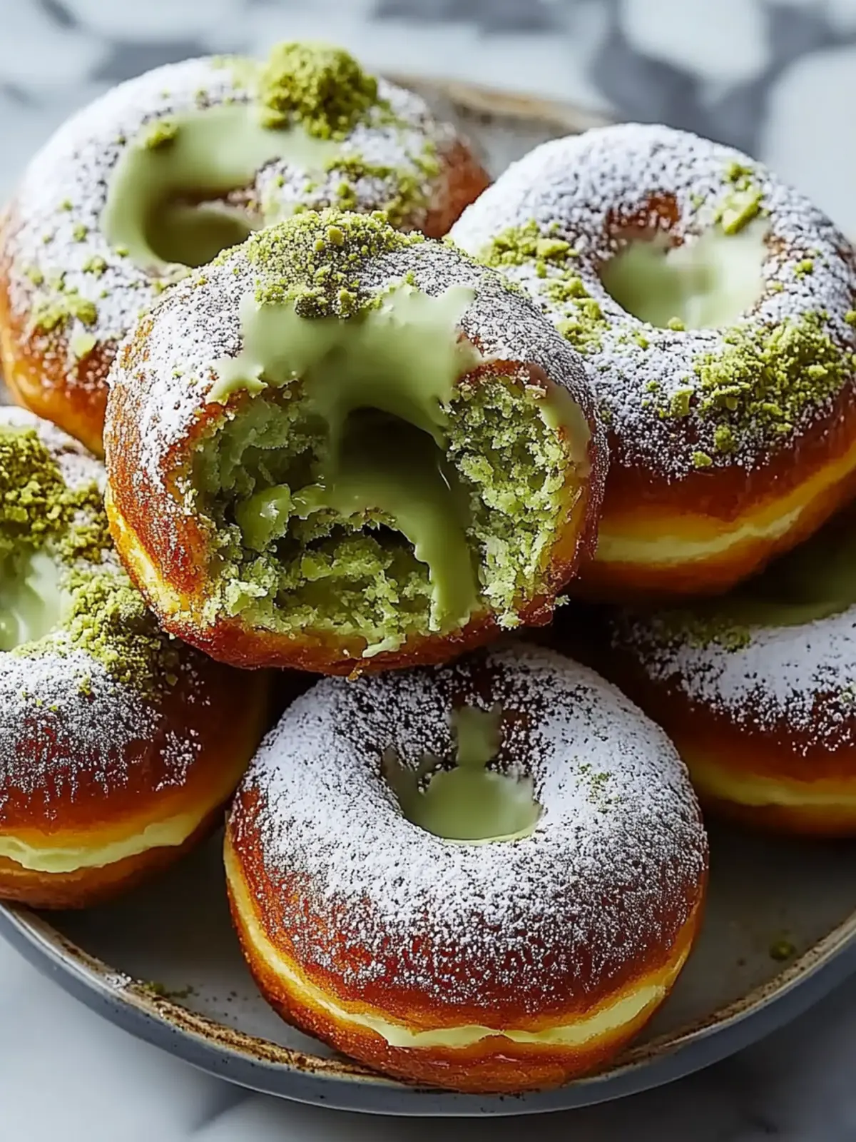 Pistachio Cream Donuts