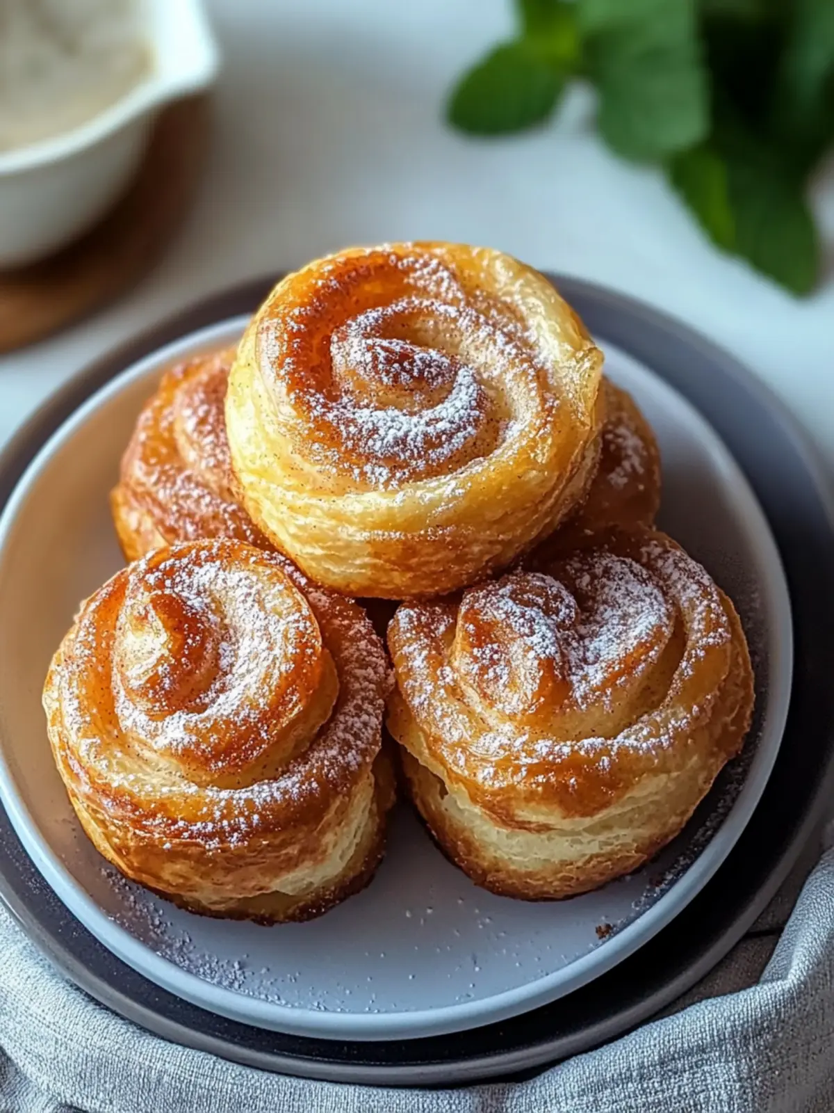 Flaky Cruffins with Sweet Cinnamon Sugar Filling