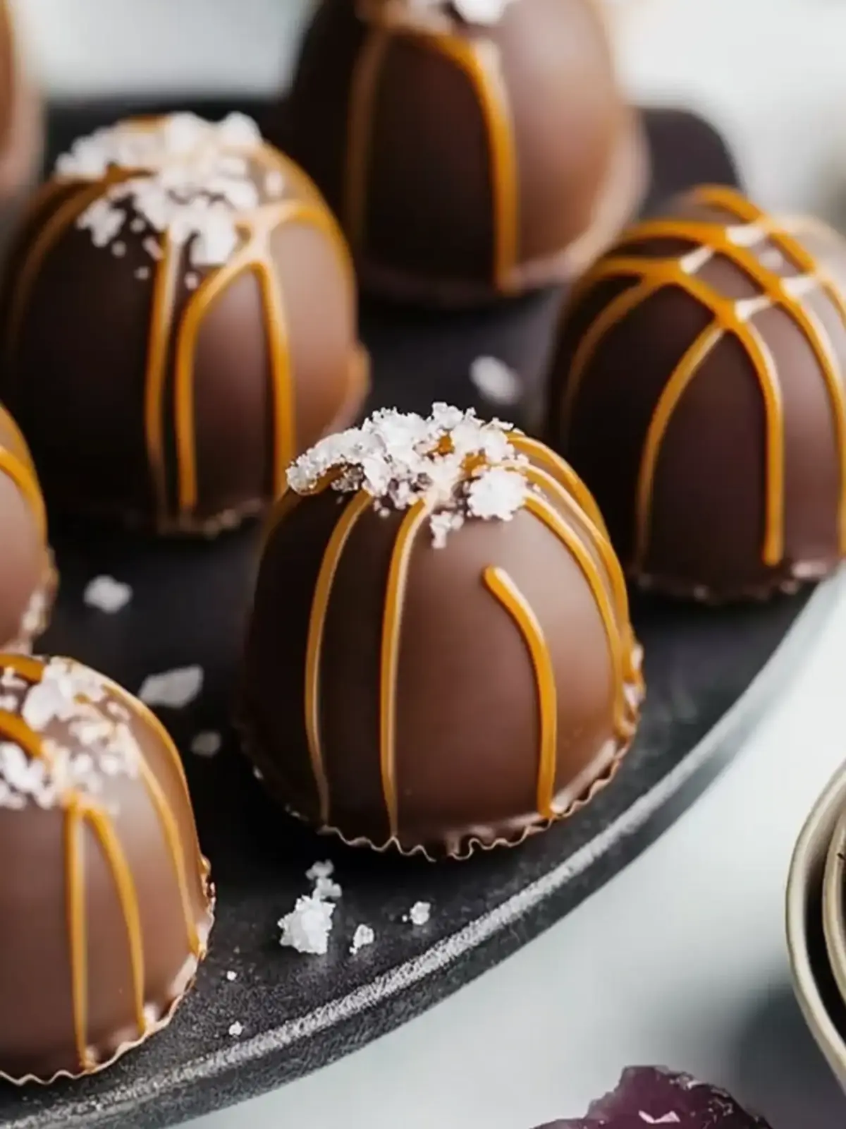 Salted Caramel Fudge Truffles