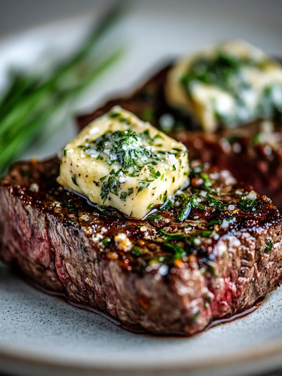 Vegan Steak with Garlic Herb Butter