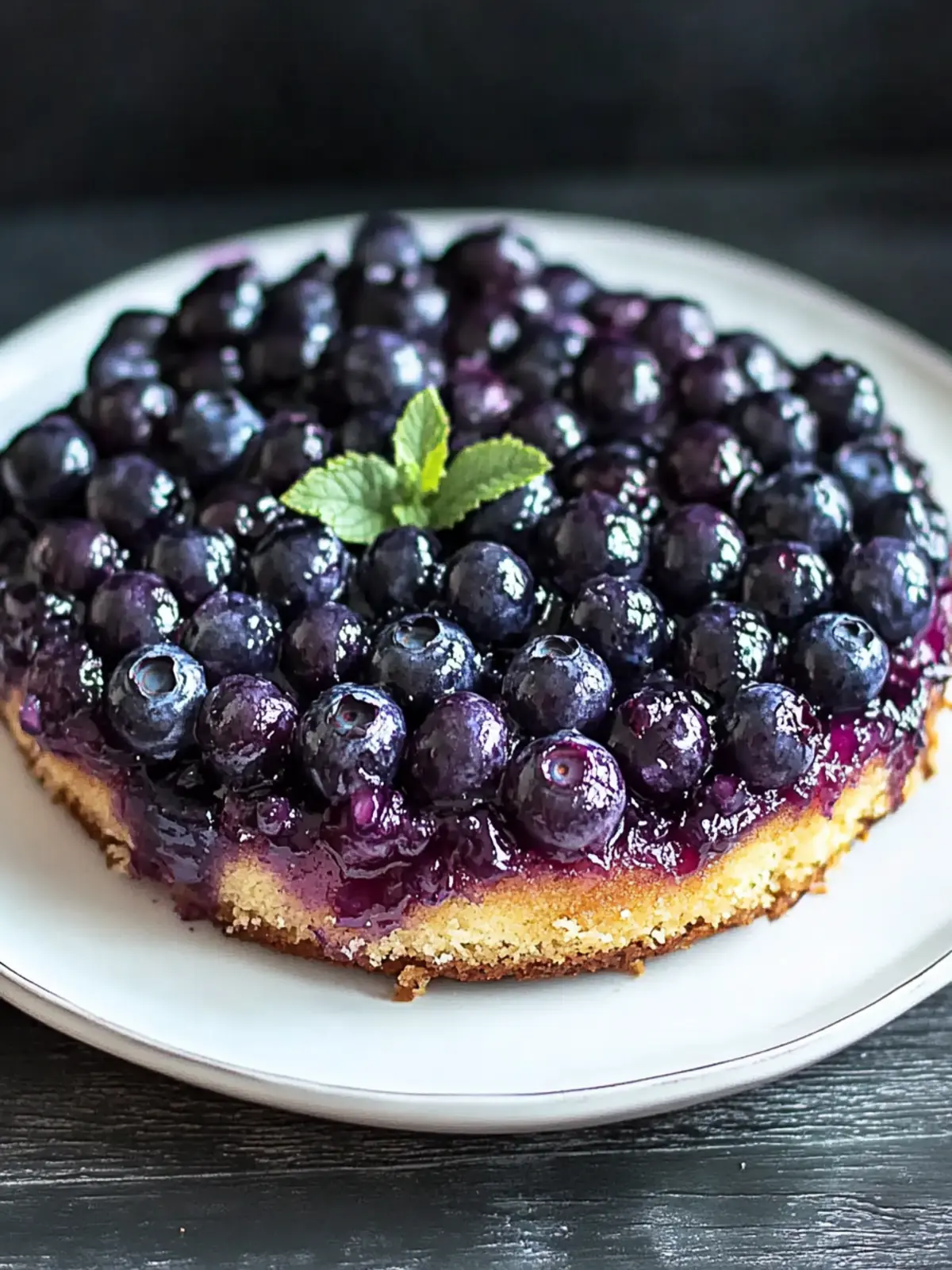 Juicy Blueberry Upside Down Cake