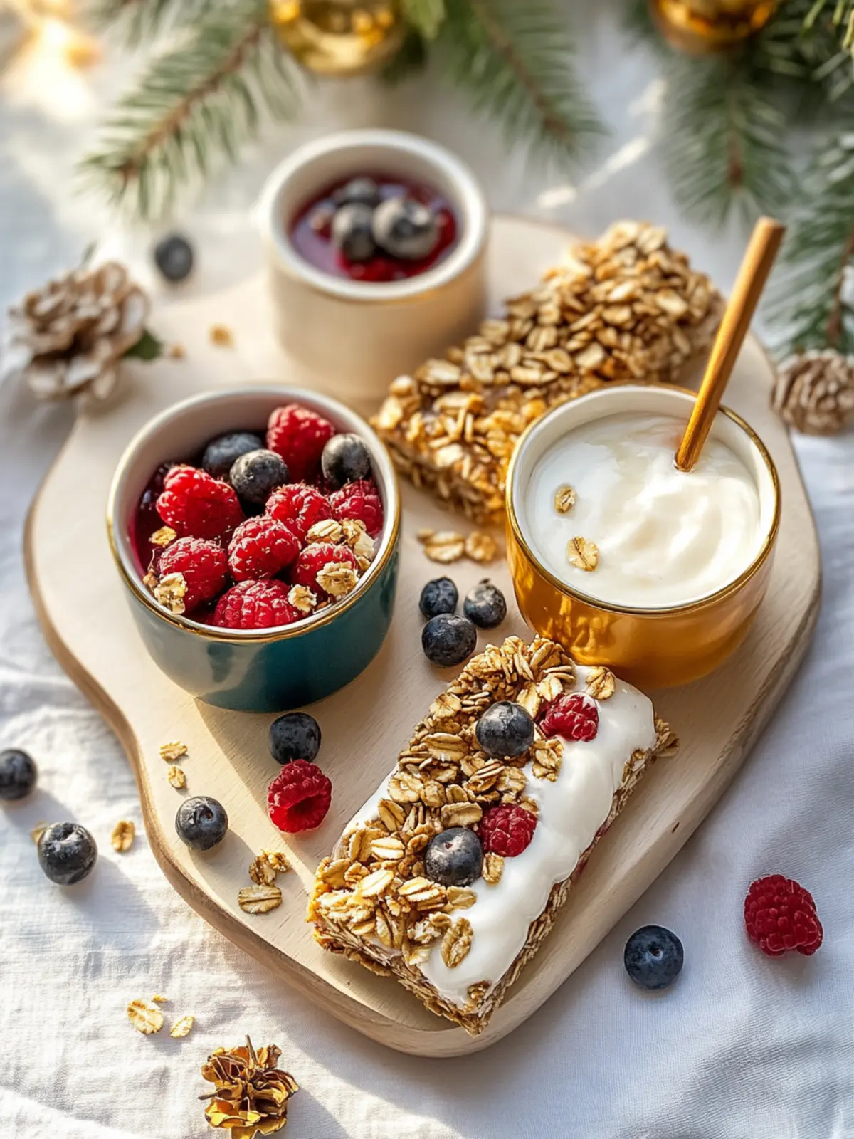 Yogurt & Granola Bar with Seasonal Fruit