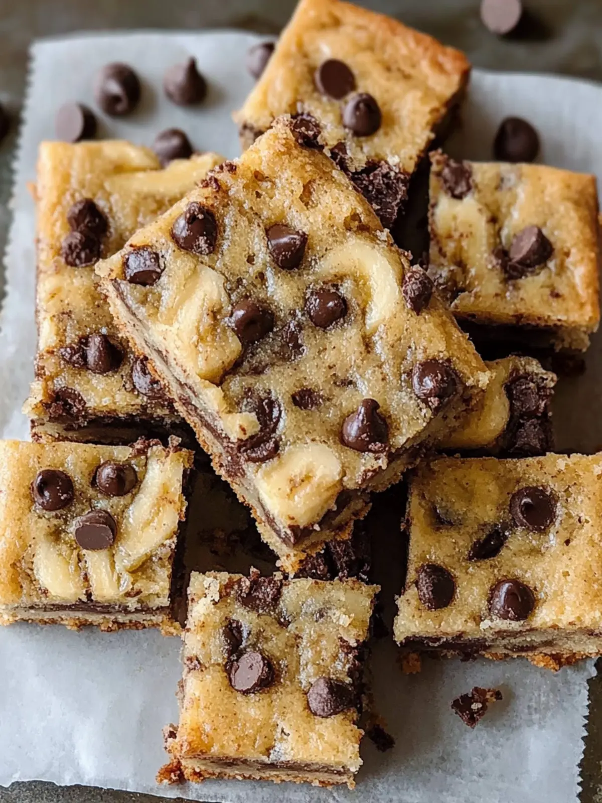 Chocolate Chip Banana Bars