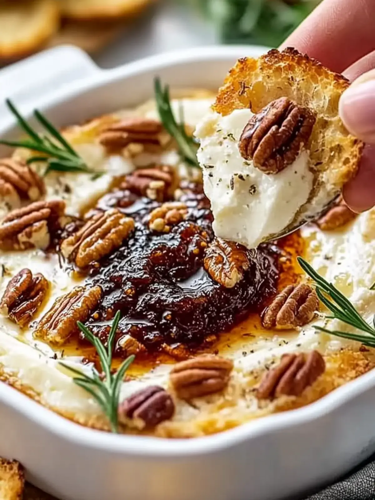 Goat Cheese Appetizer Spread with Fig Jam and Pecans