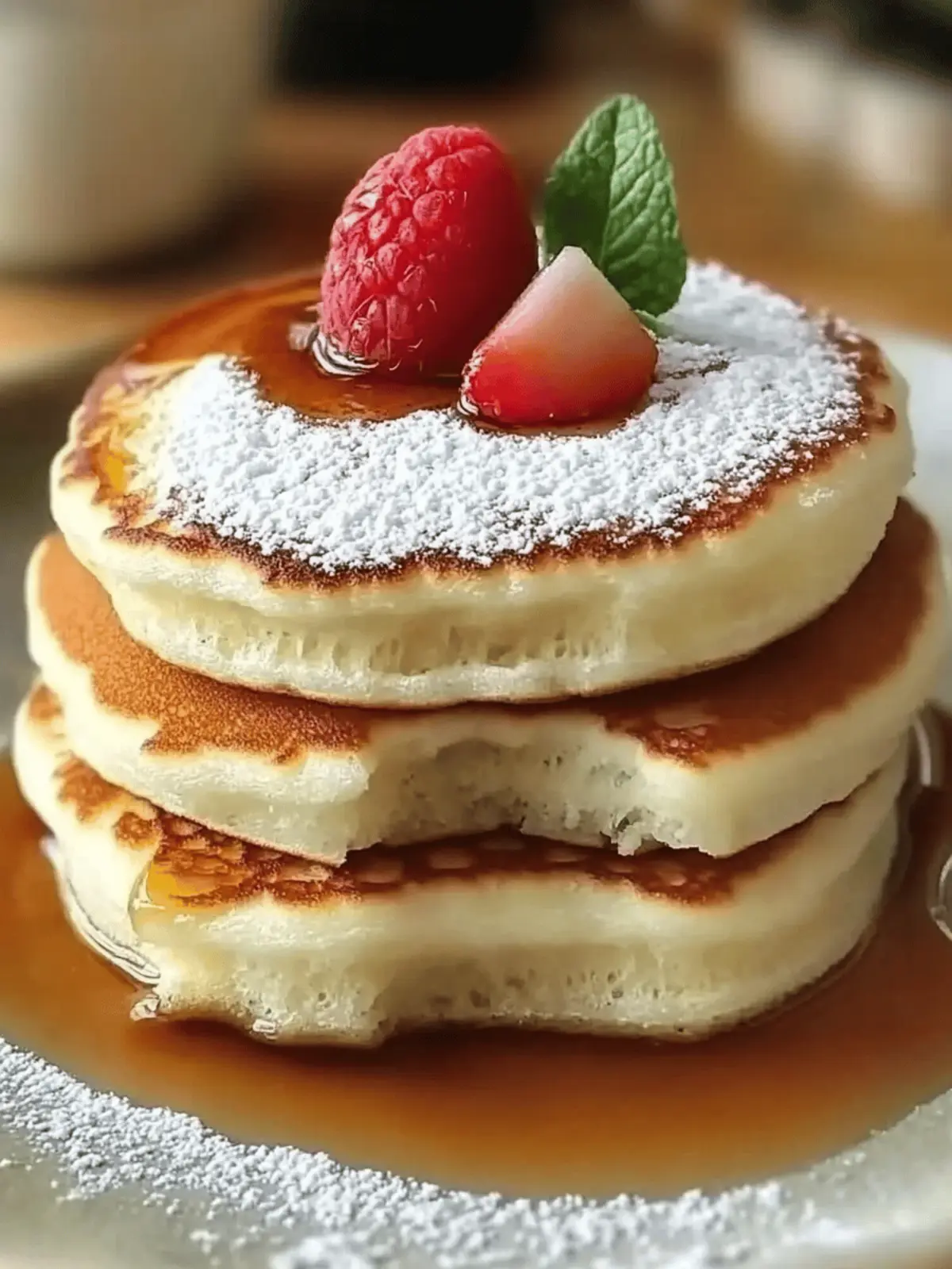 Fluffy Japanese Soufflé Pancakes