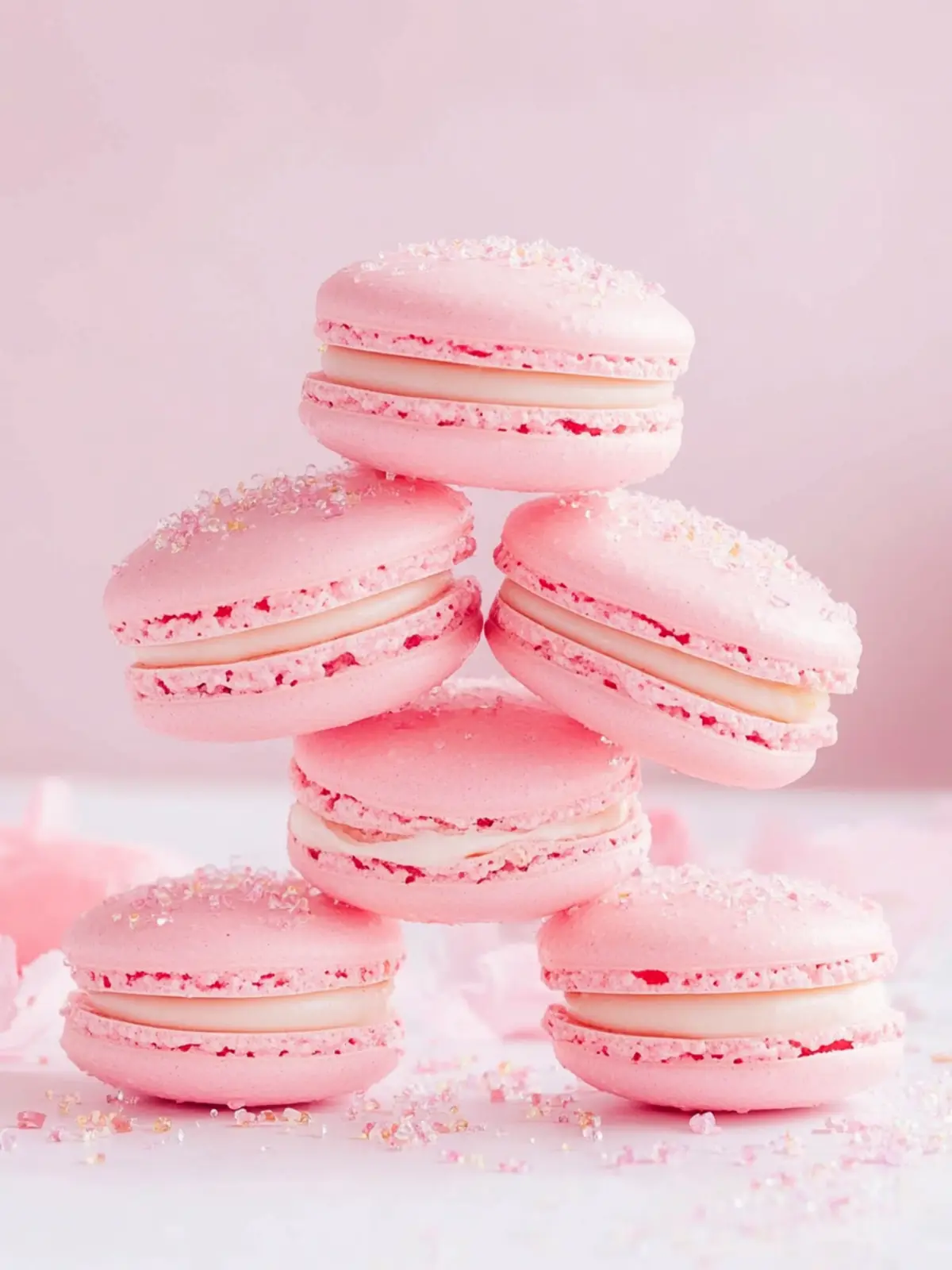 Pink Champagne Macarons