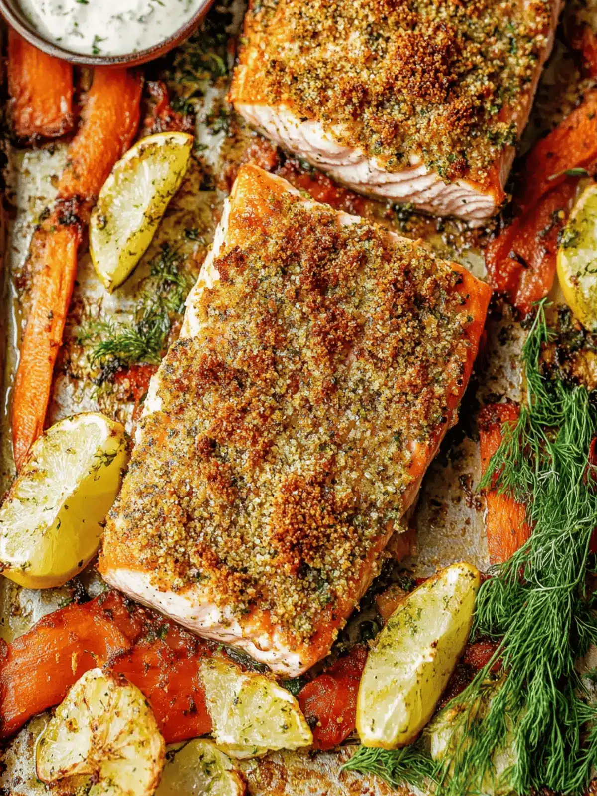 Herb Crusted Baked Salmon