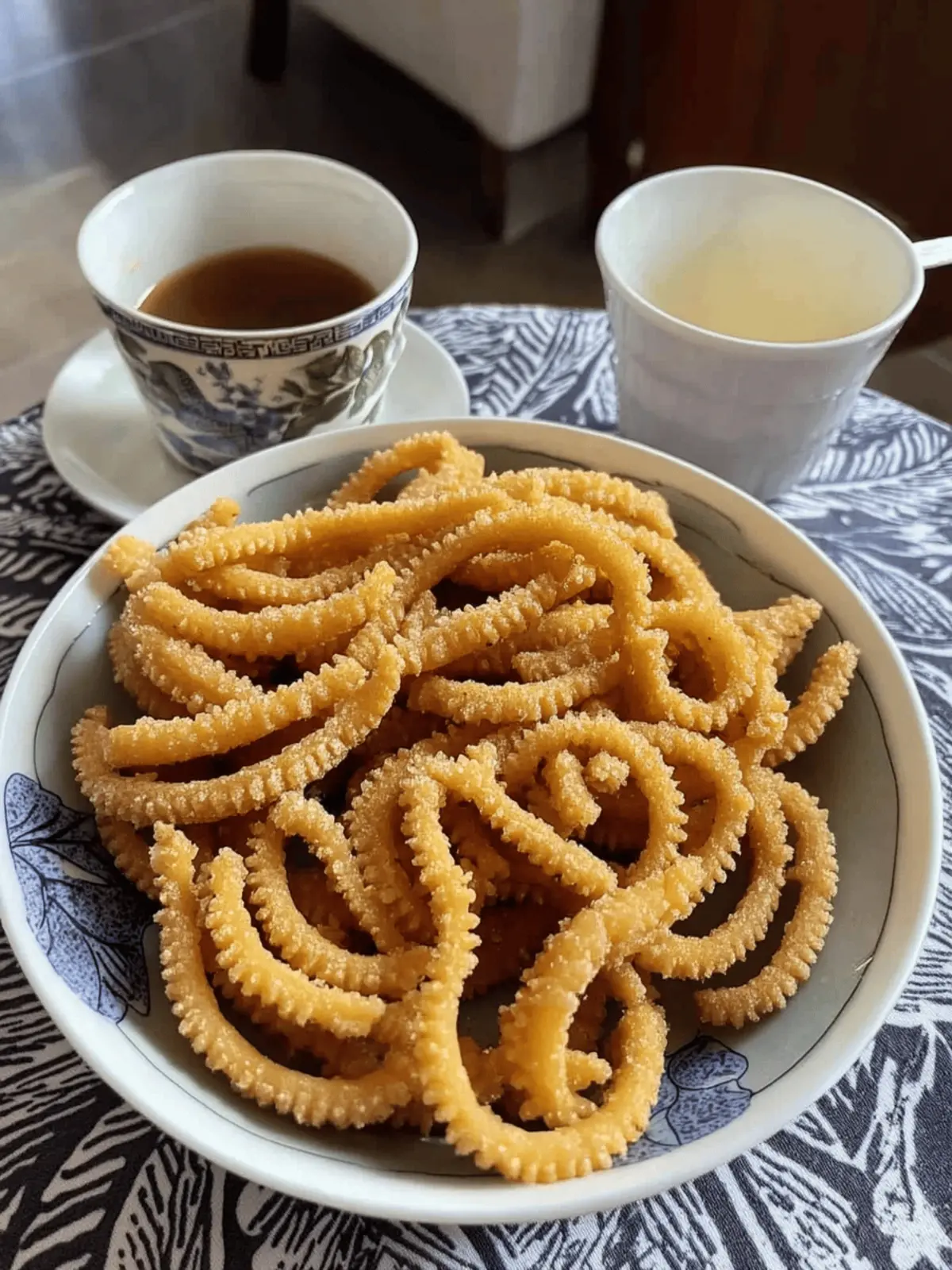 Butter Murukku with besan and rice flour