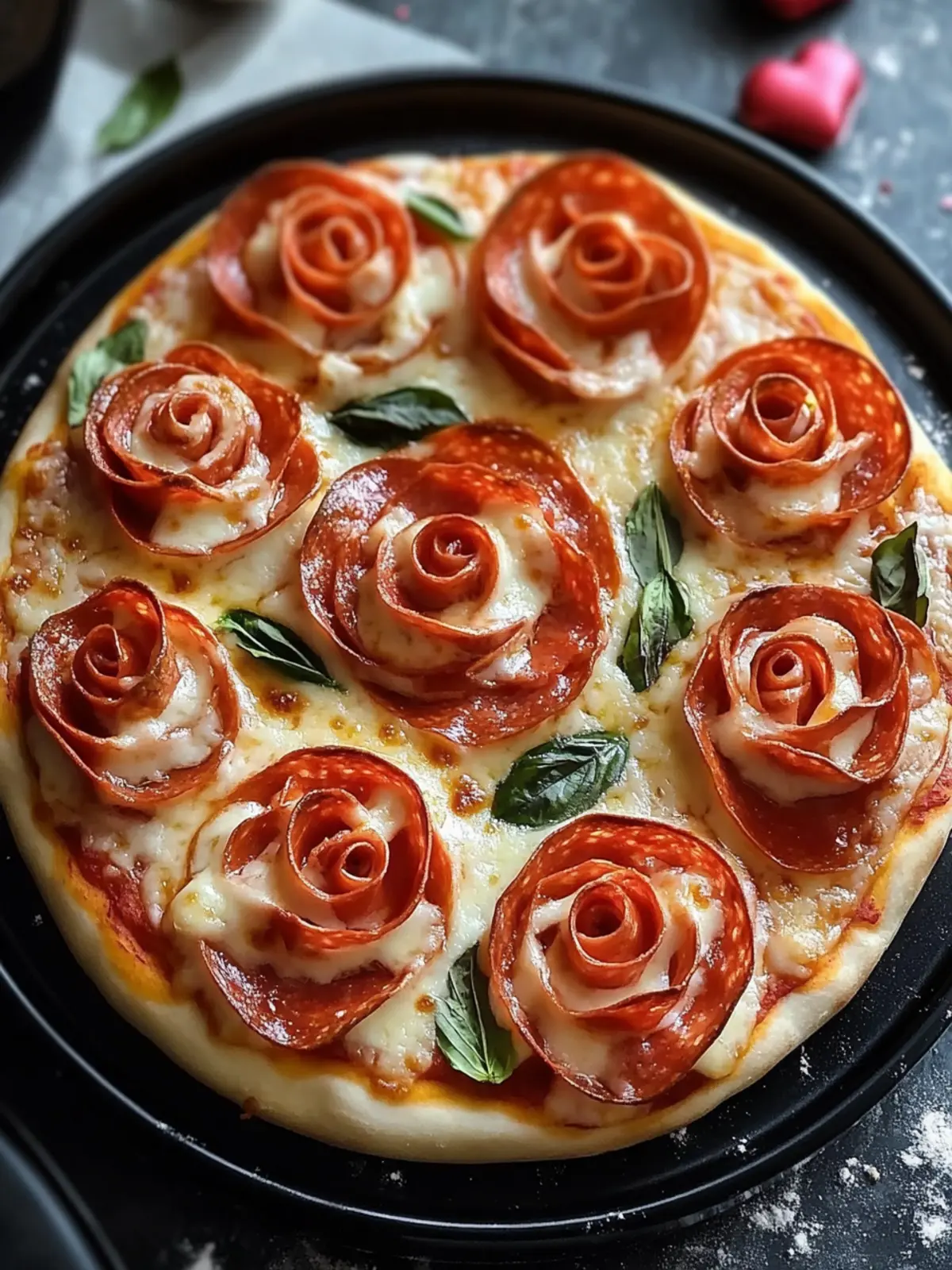 Pizza Roses for Valentine’s Day