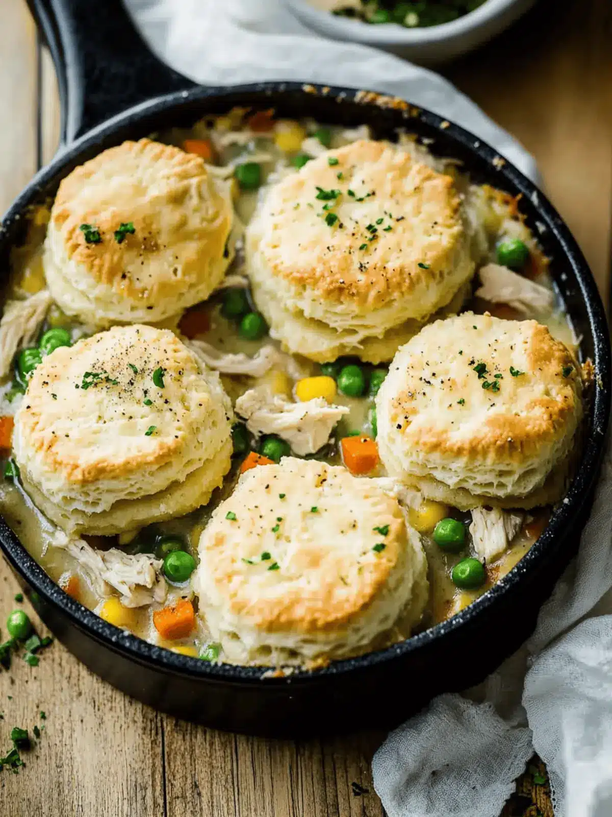 Biscuit Chicken Pot Pie