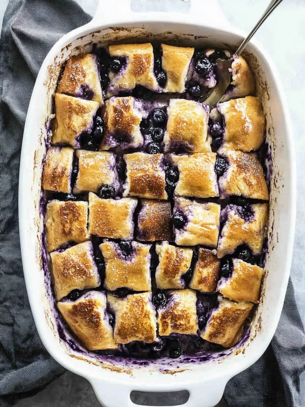 Overnight Blueberry French Toast Casserole