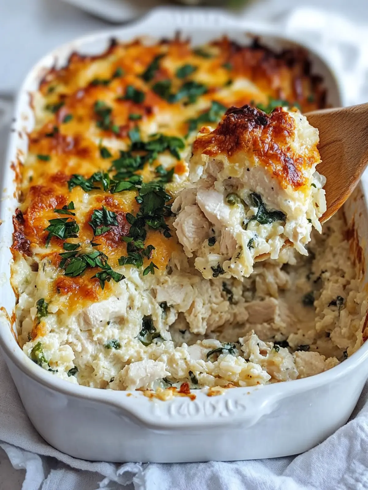 40-Minute Cottage Cheese Chicken and Rice Bake