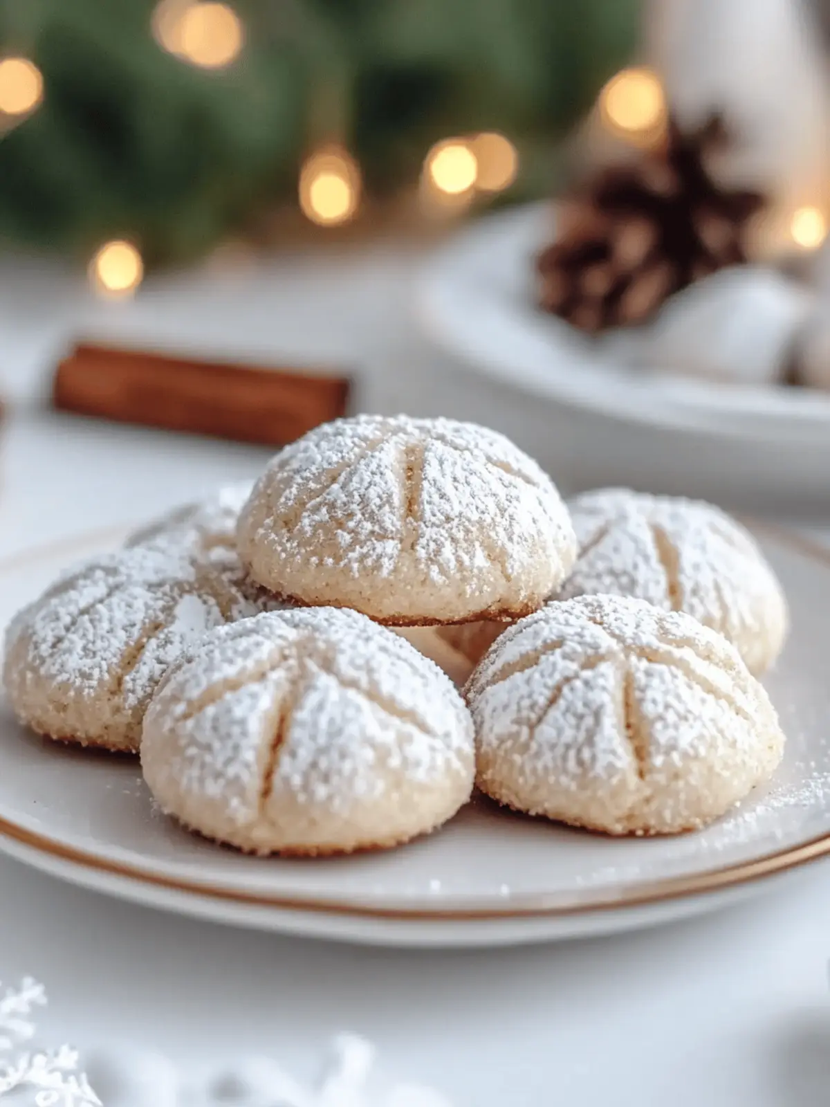 Cinnamon Sugar Snowball Cookies