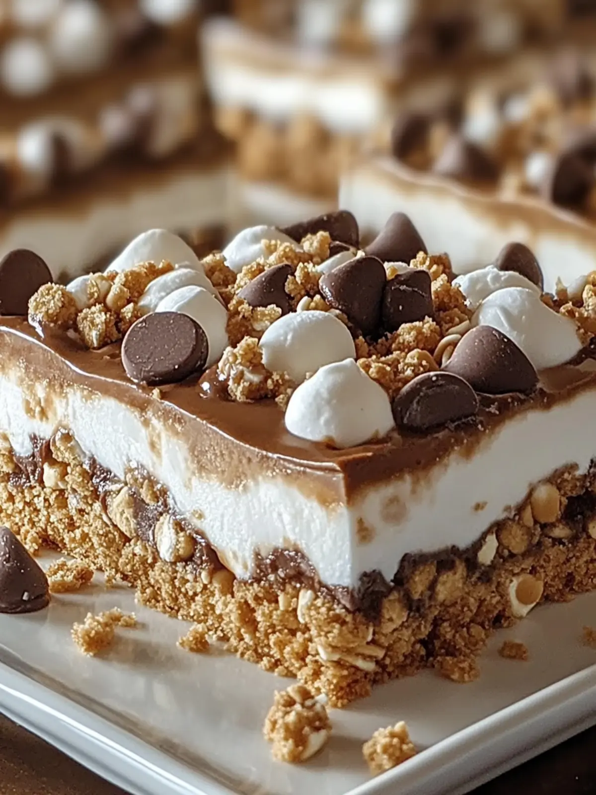 Frozen Yogurt S’mores Cookie Squares Recipe