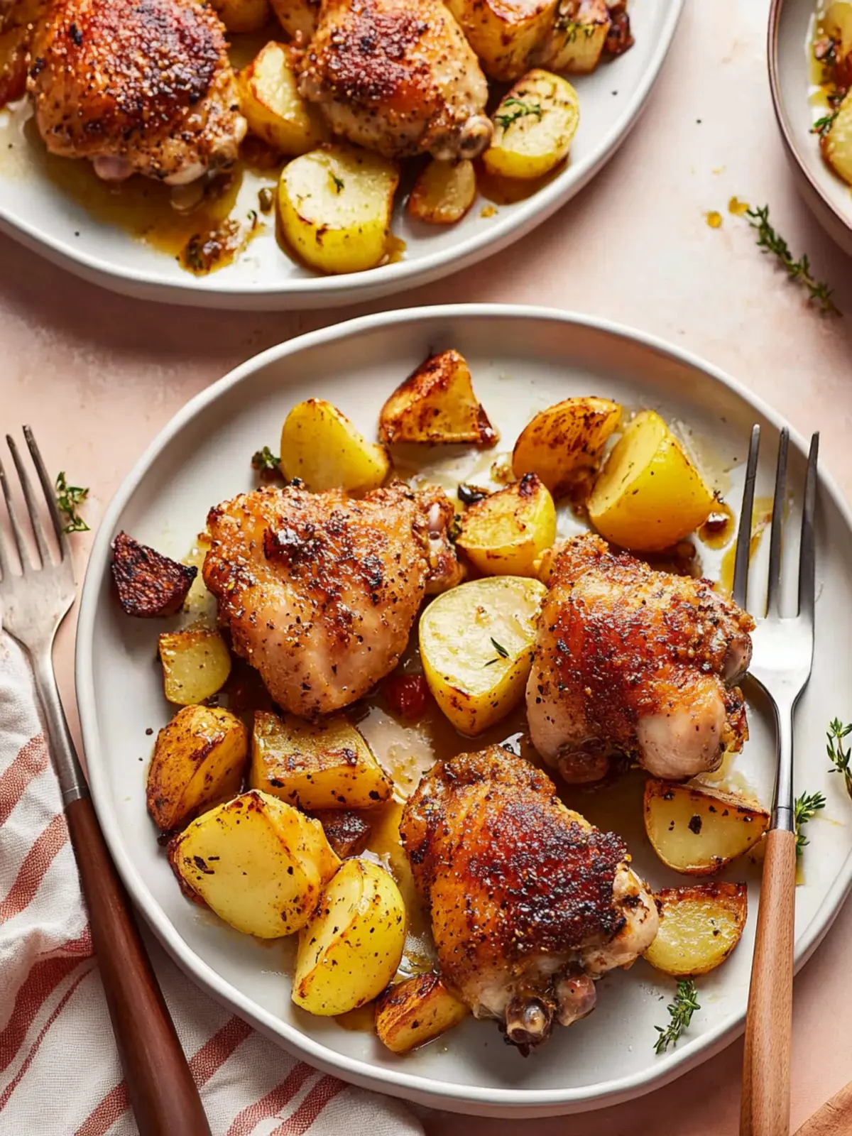 Sheet Pan Honey Dijon Crispy Chicken