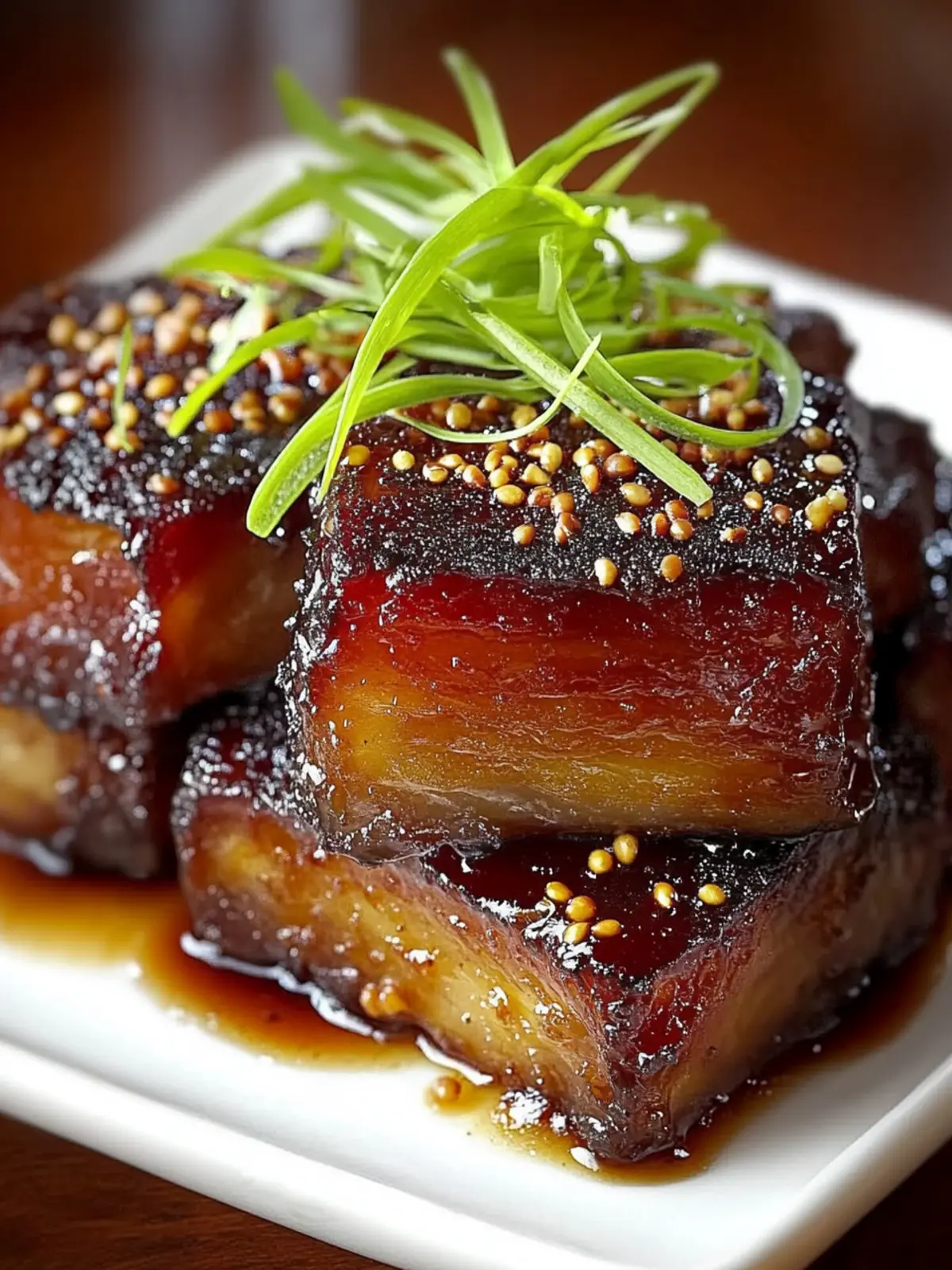 Caramelized Honey Glazed Pork Belly