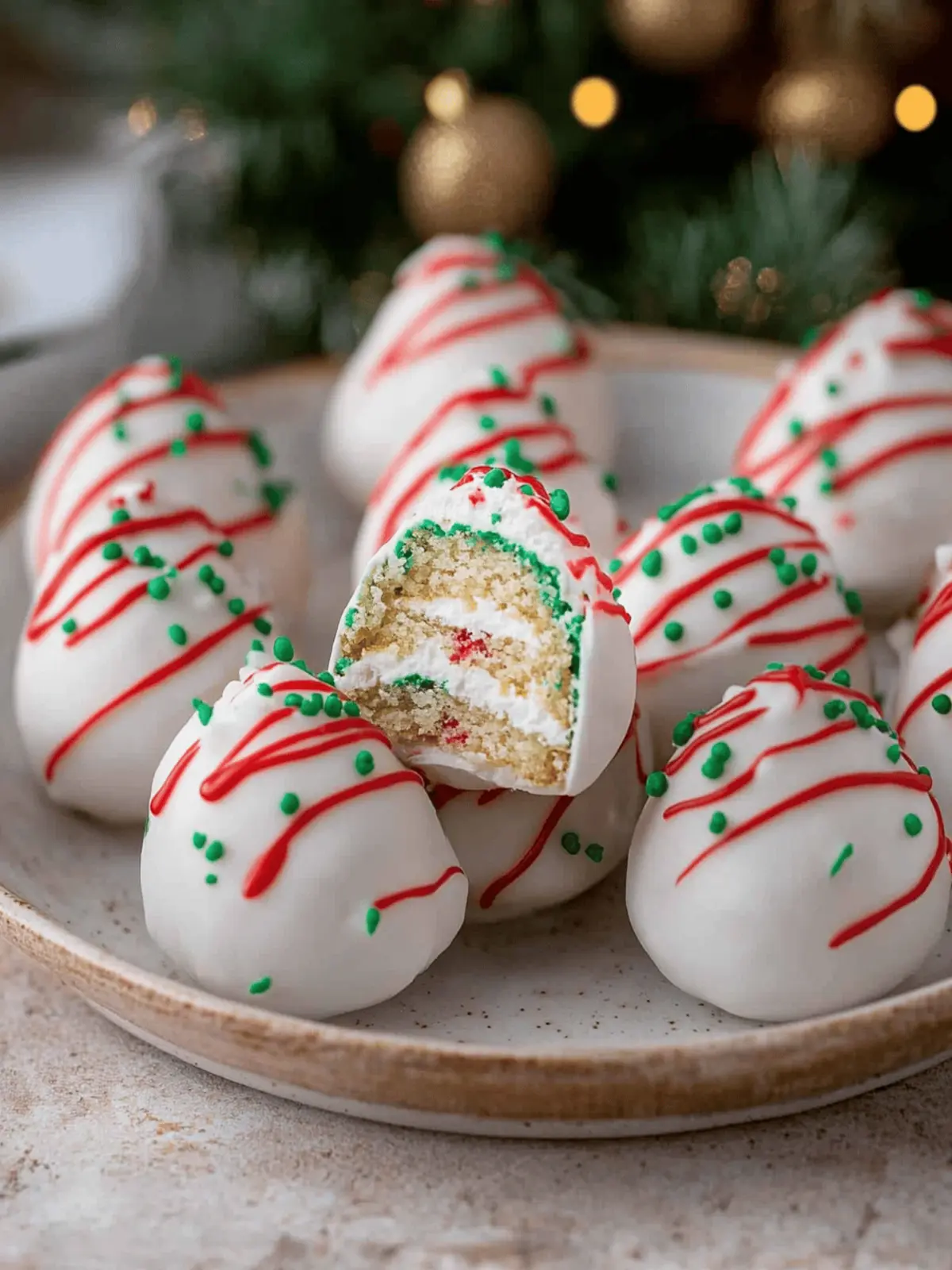 Little Debbie Christmas Tree Cake Truffles