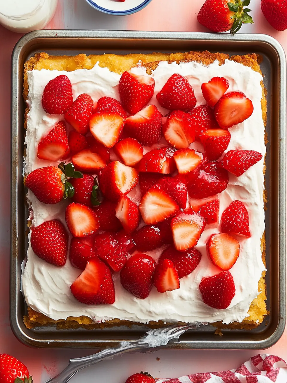 The Best Healthy Sheet Pan Strawberry Shortcake