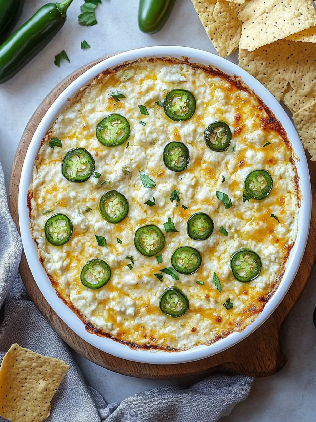 Cottage Cheese Jalapeño Popper Dip