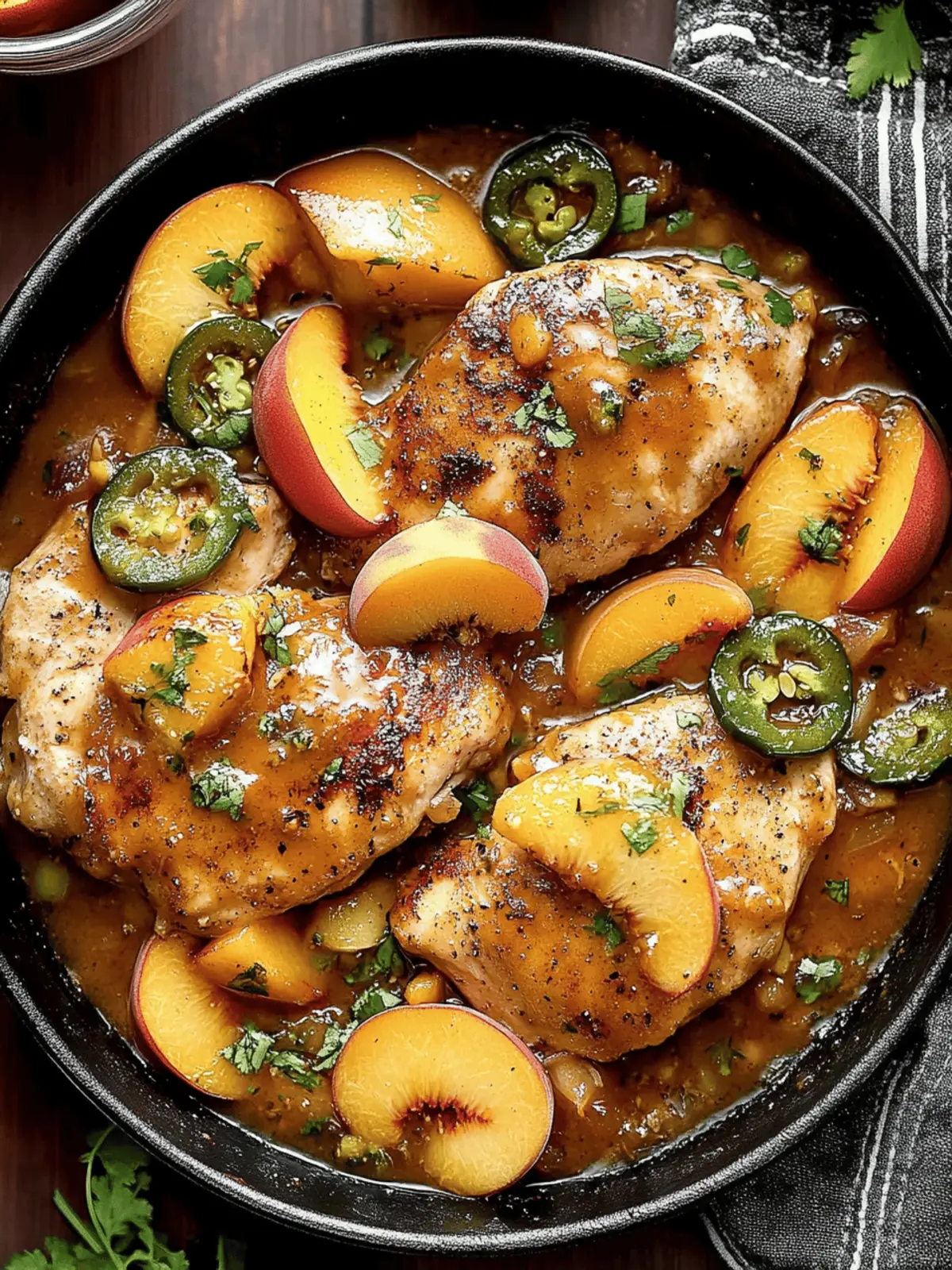 Jalapeno Peach Chicken