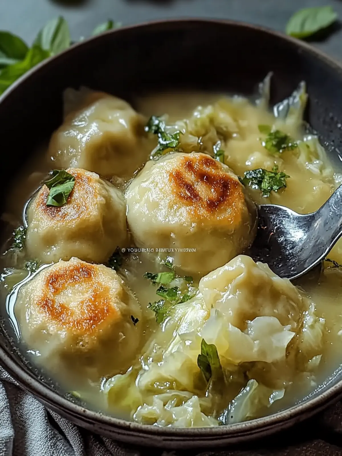 German Cabbage & Dumplings