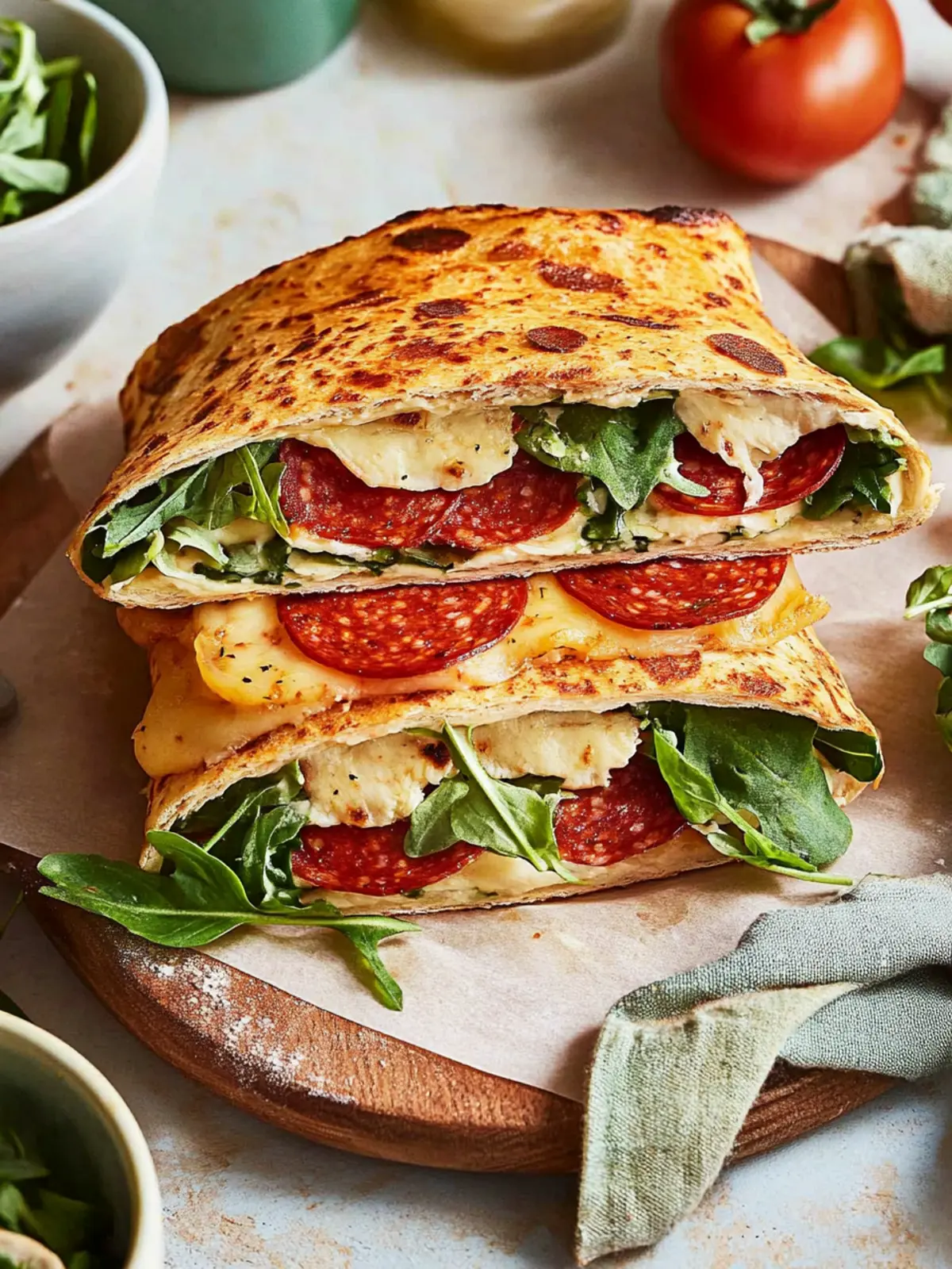 Crunchy Pepperoni Wrap