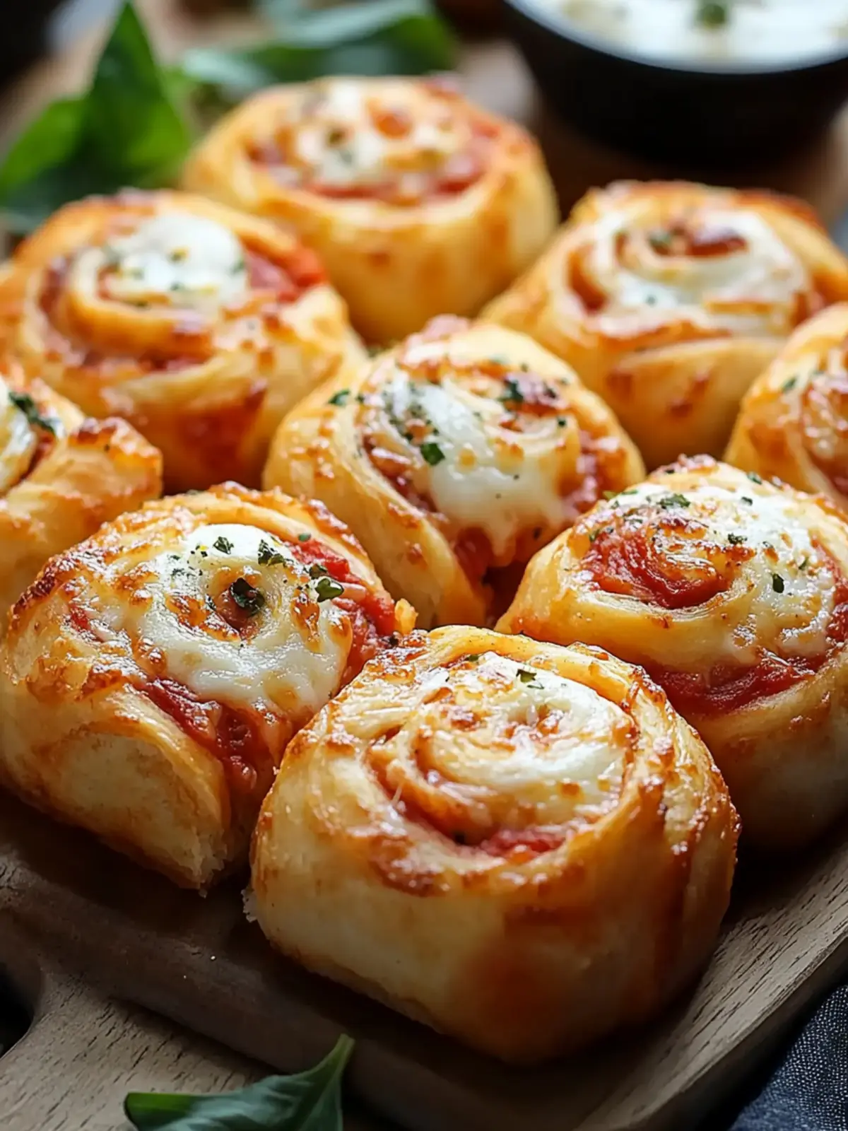 Amazing Flaky Mozzarella Pizza Rolls