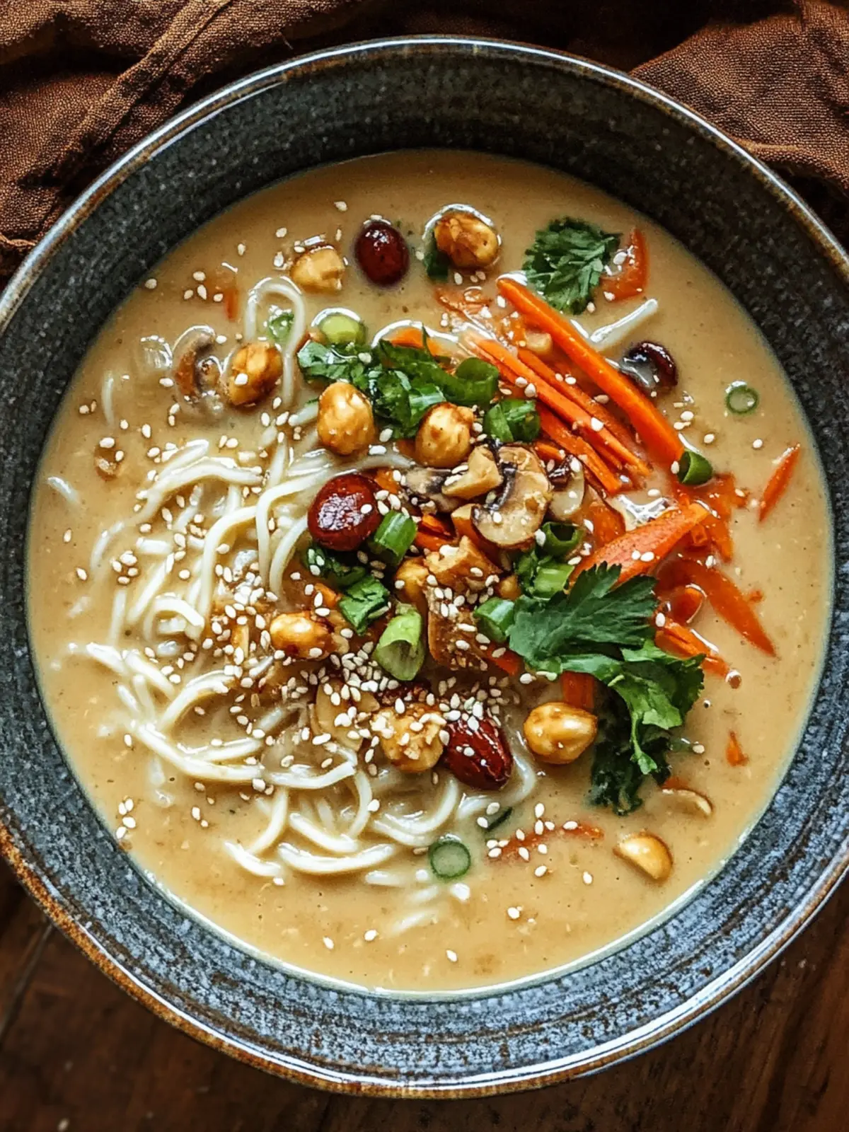 CREAMY NUTTY NOODLE SOUP