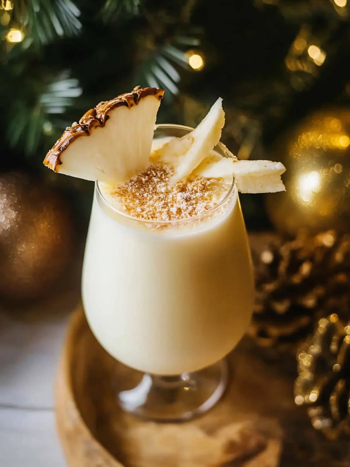 Eggnog Piña Colada Cocktail